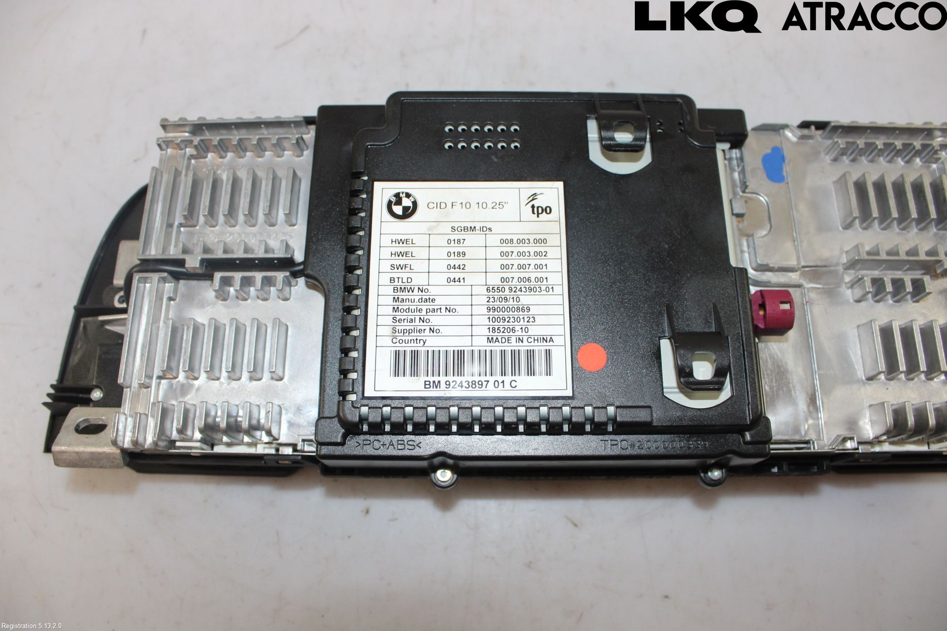 BMW 5 F10/F11/F18 09-17 Bildskärm
