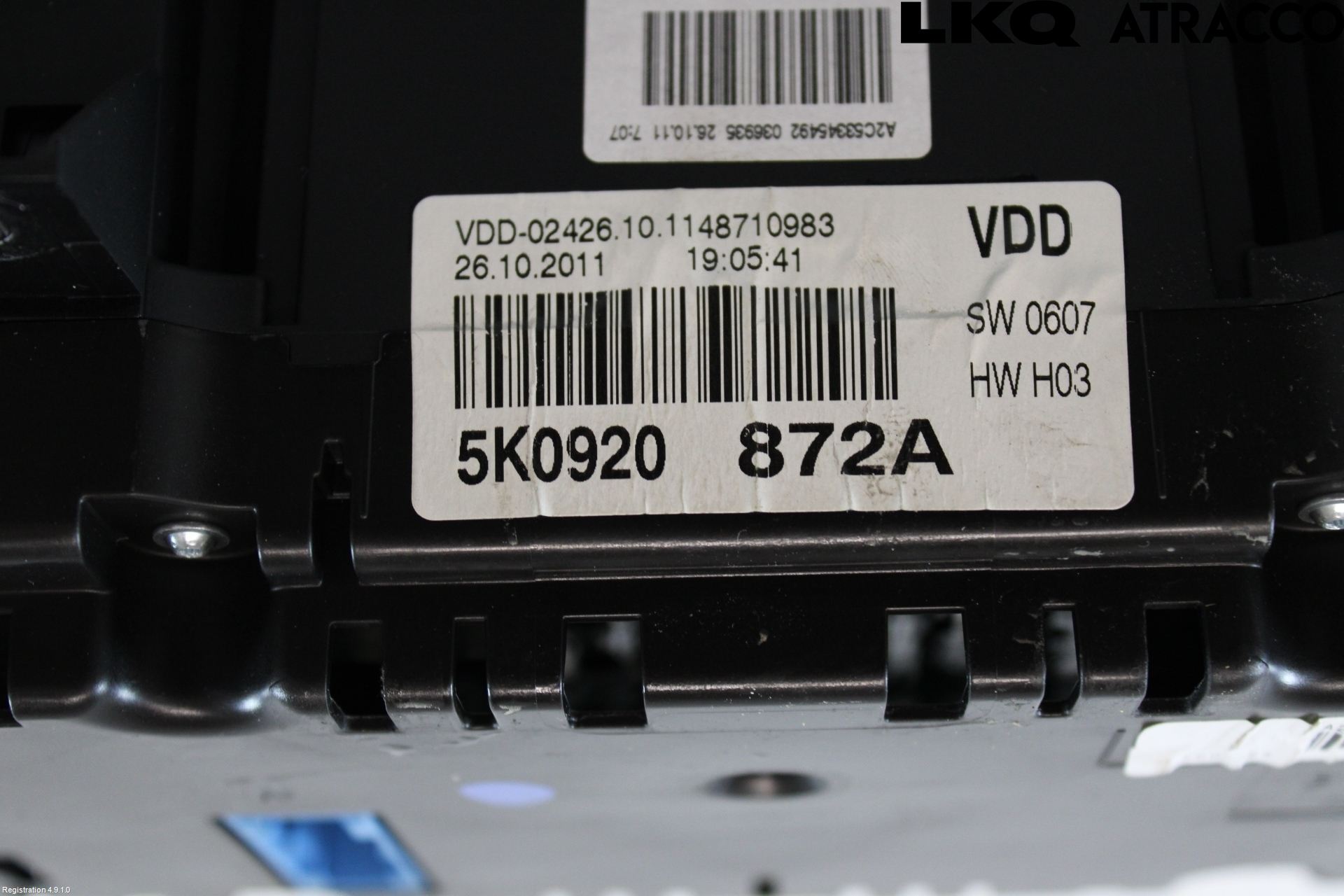 Volkswagen VW GOLF VI 09-13 Instrument Komb