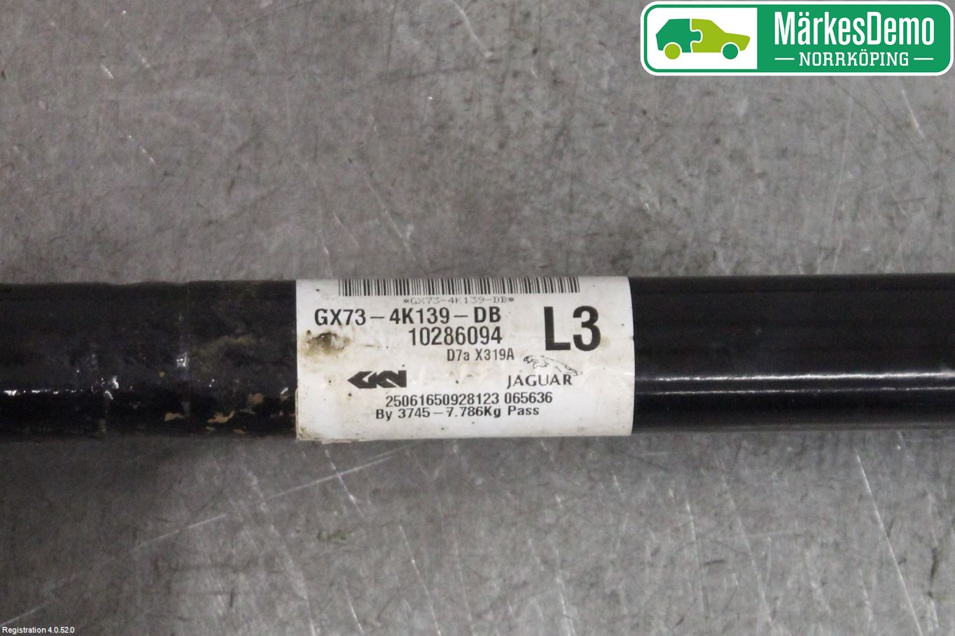 Jaguar XF (X260) 16-24 Drivaxel Bak Vänster