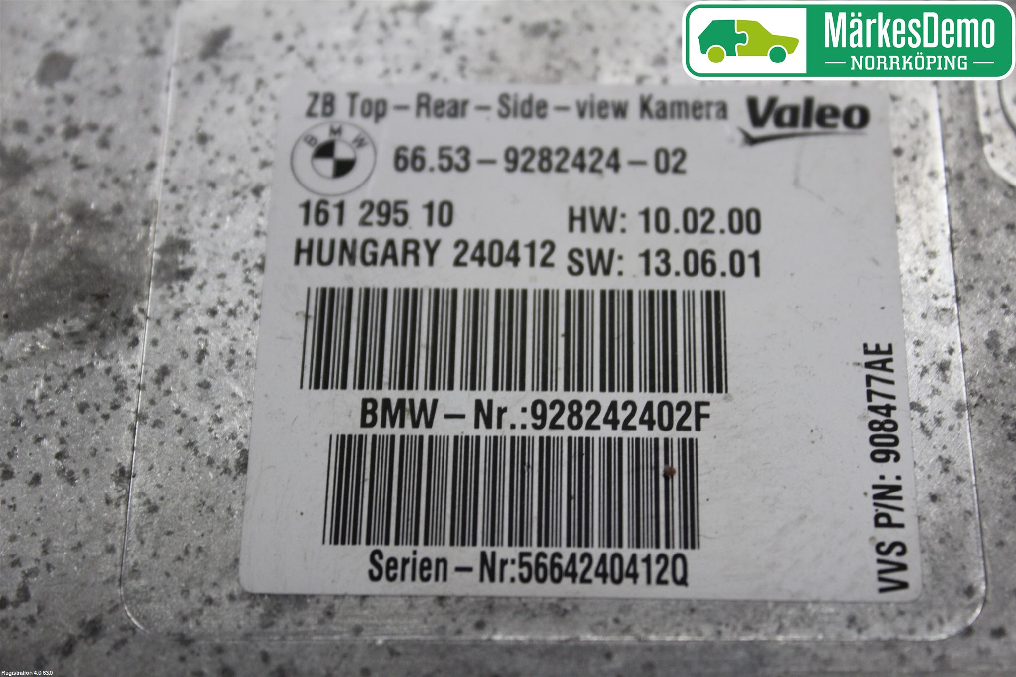 BMW 5 F10/F11/F18 09-17 Styrenhet Parkeringshjälp