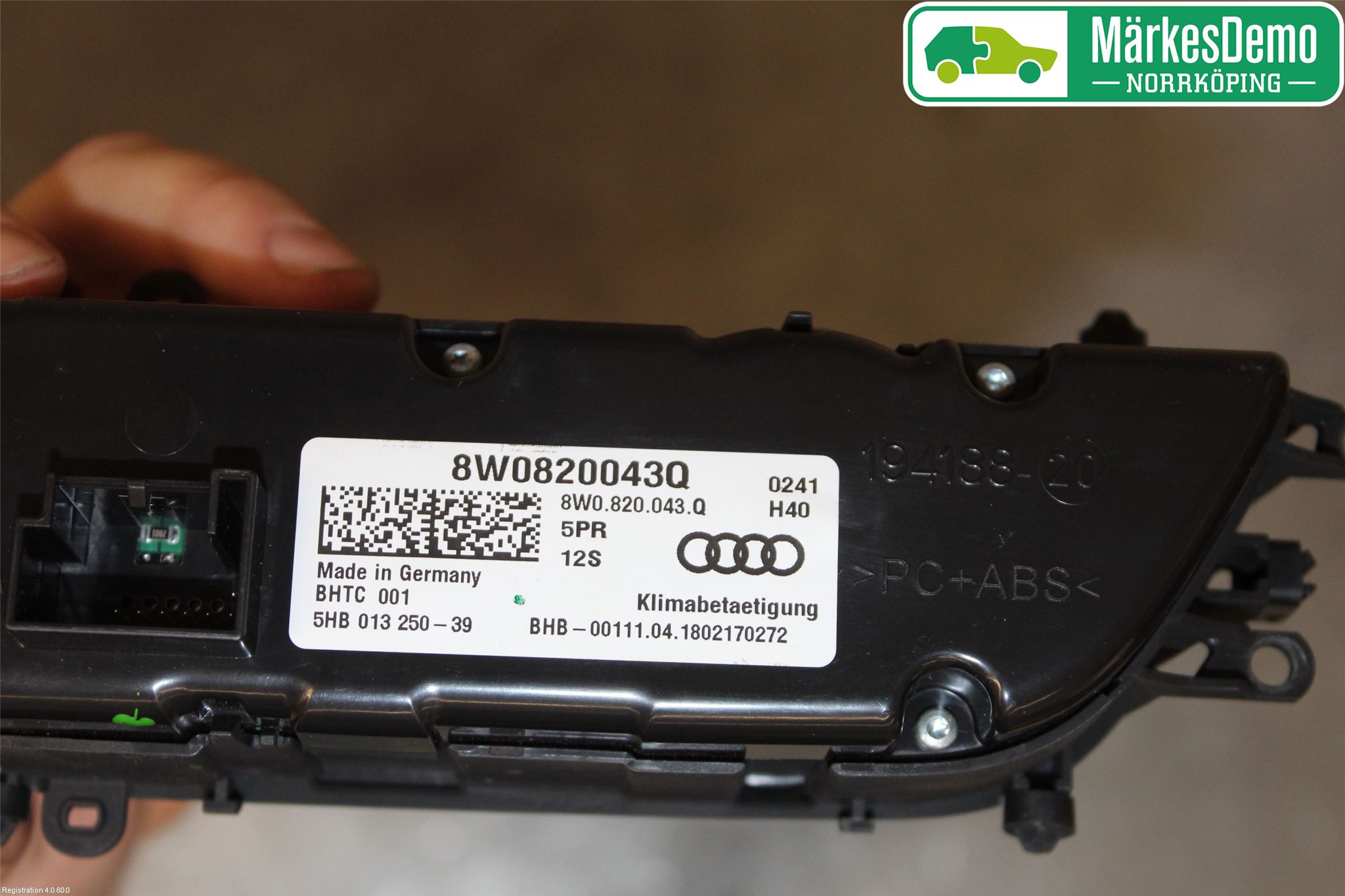 Audi A4/S4 B9 16-19 Värmereglage