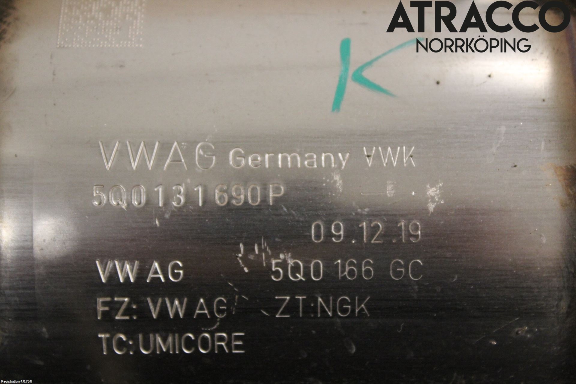 Volkswagen VW GOLF / E-GOLF VII 13-20 Katalysator