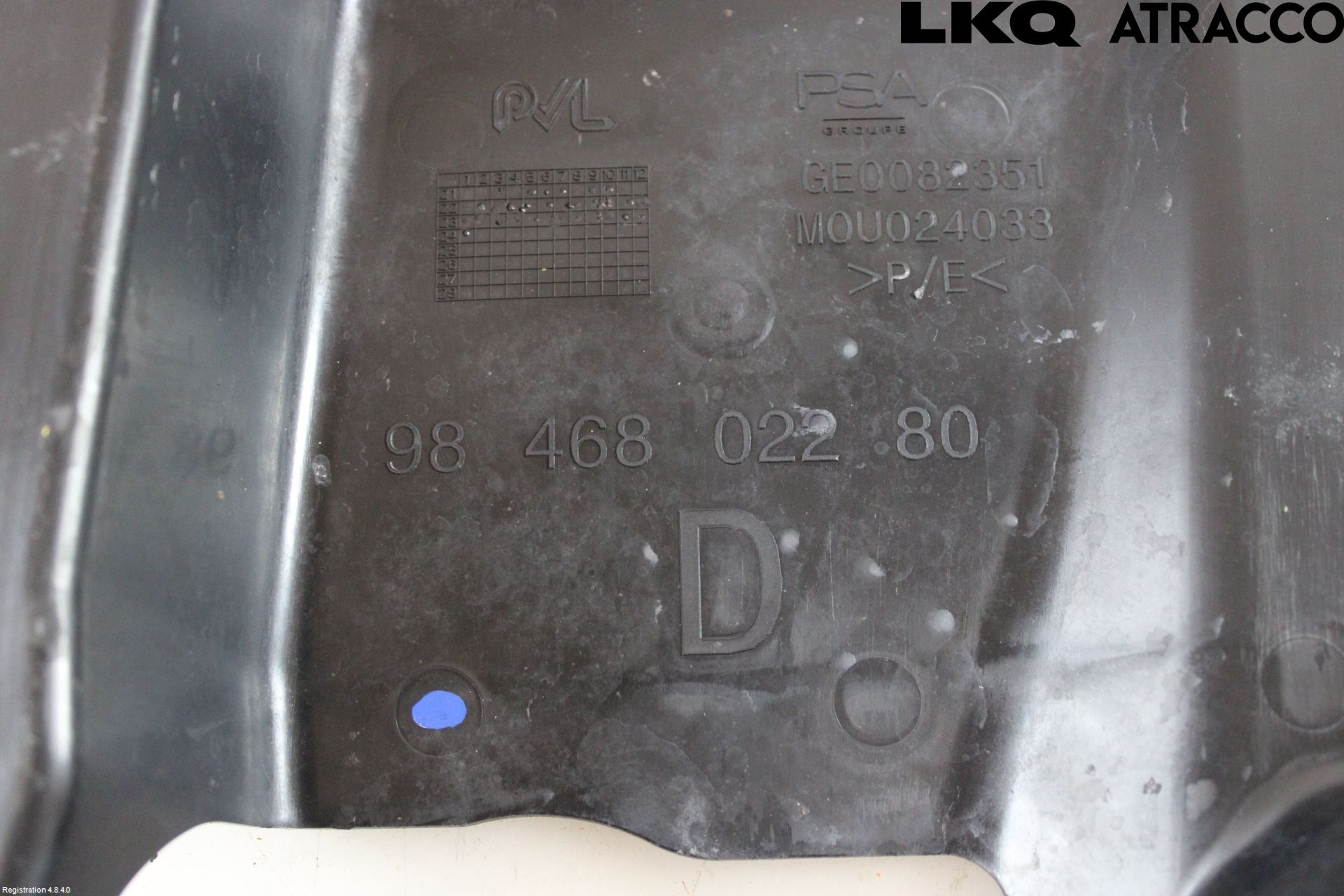 Opel ASTRA L 22- Hasplåt Plåt-Plast