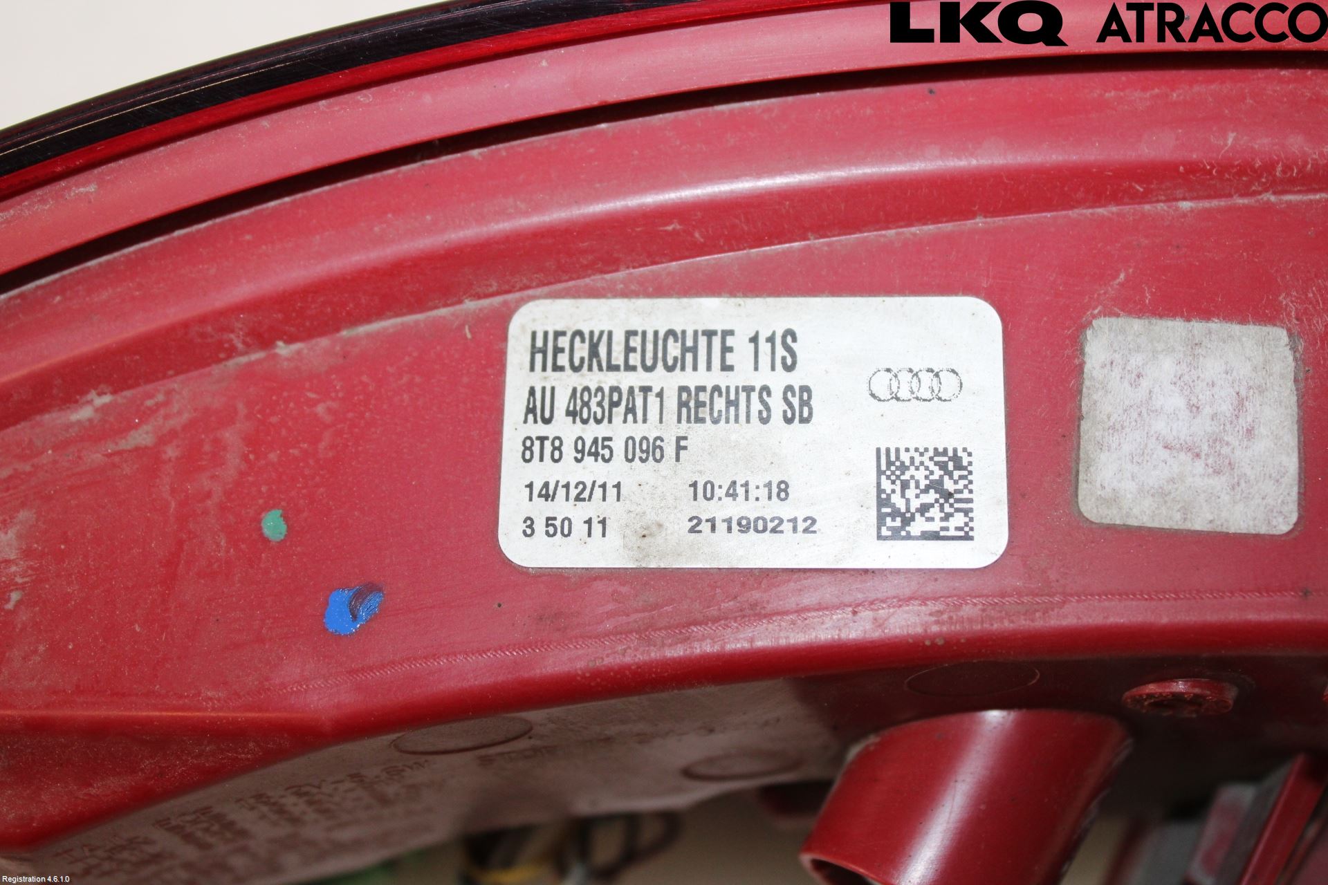 Audi A5 07-16 Bakljus Höger