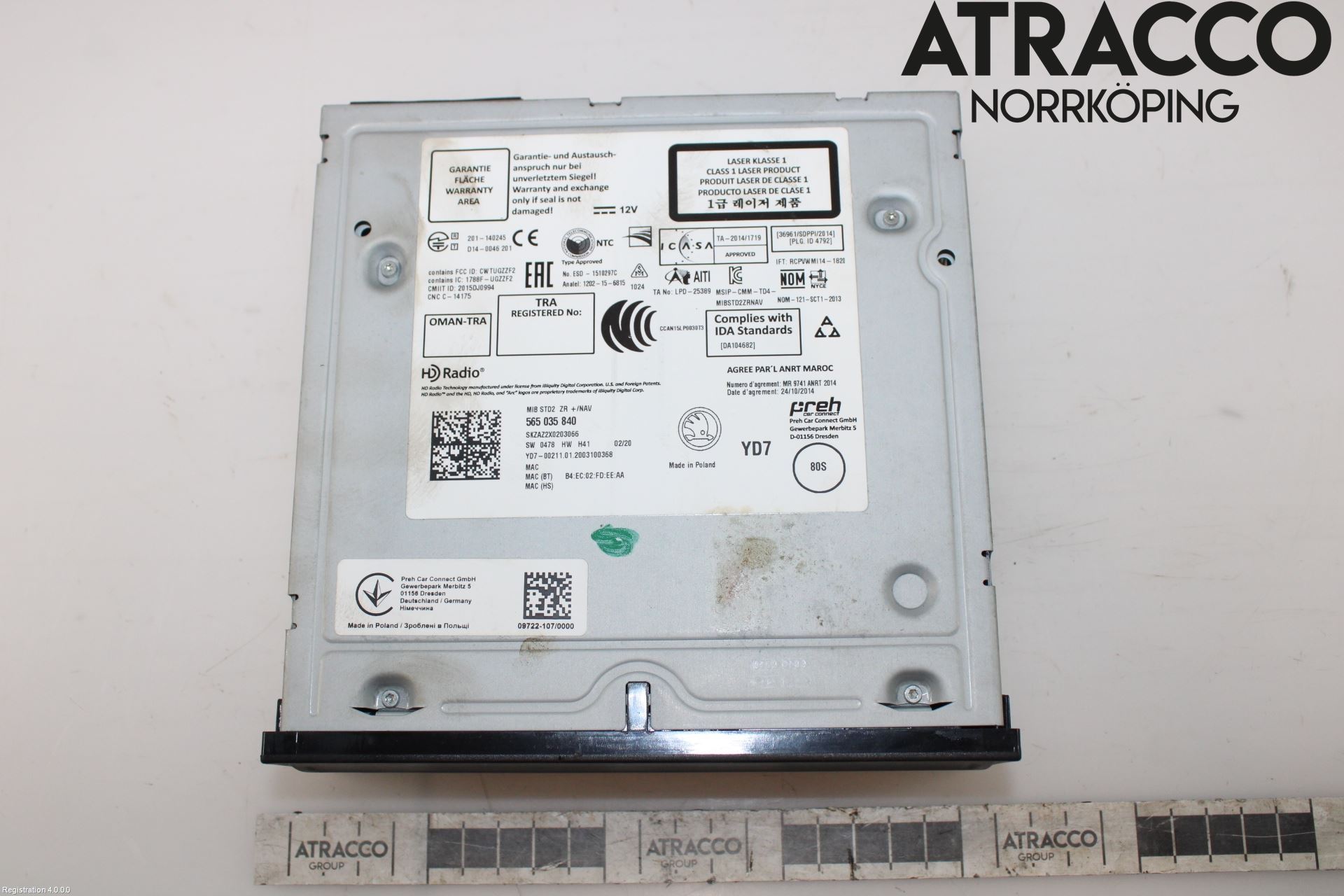 Skoda OCTAVIA (5E) 13-20 Cd Radio - Multimediapanel