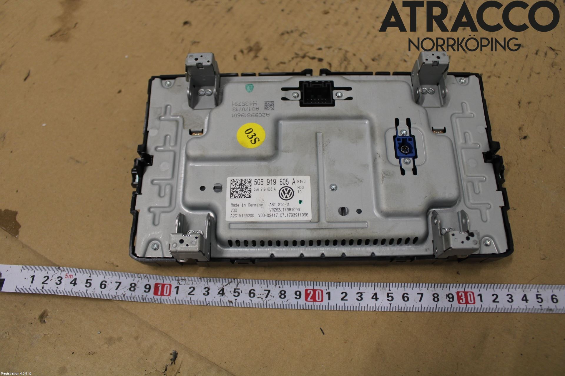 Volkswagen VW GOLF / E-GOLF VII 13-20 Multifunktionsdisplay