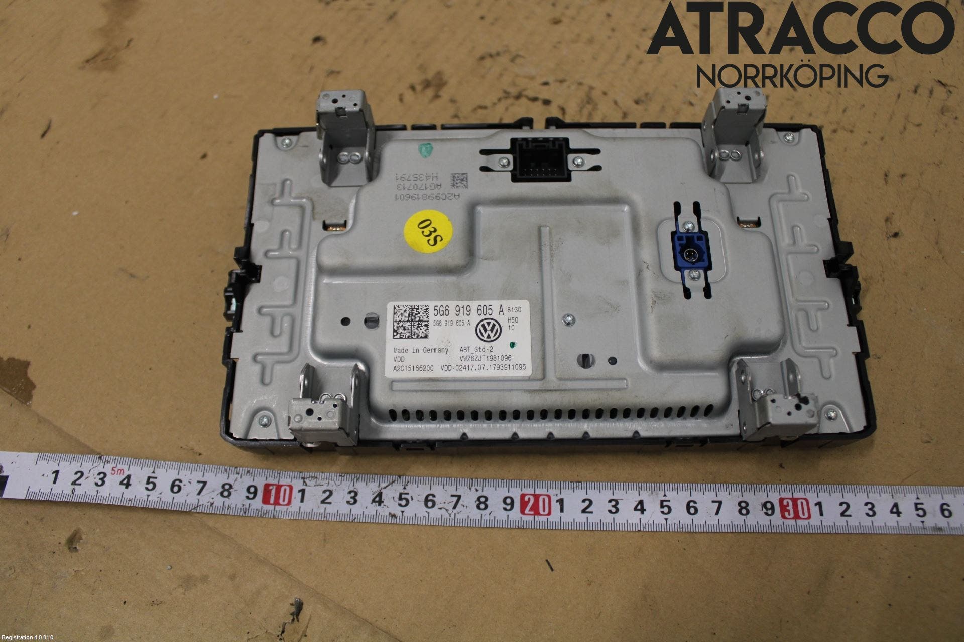 Volkswagen VW GOLF / E-GOLF VII 13-20 Multifunktionsdisplay