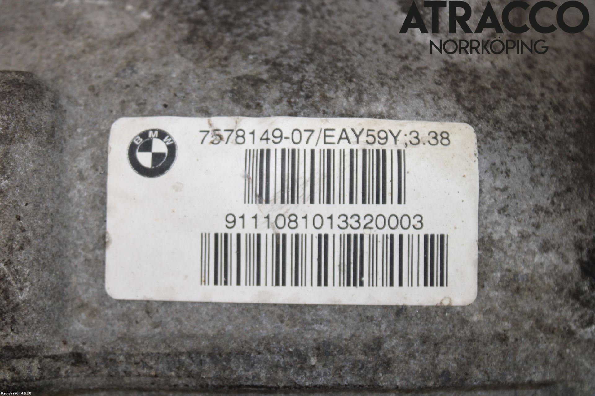 BMW 5 F10/F11/F18 09-17 Bakväxel-Diff