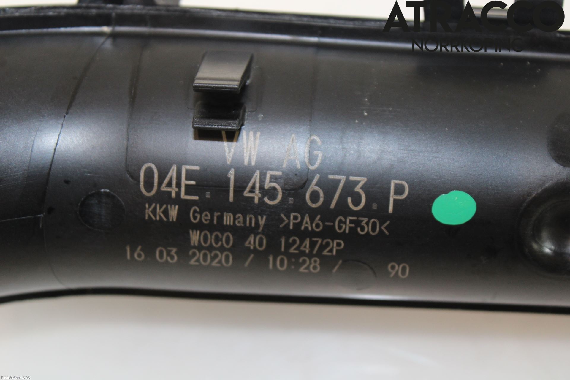 Volkswagen VW GOLF / E-GOLF VII 13-20 Laddluft-Intercoolerrör