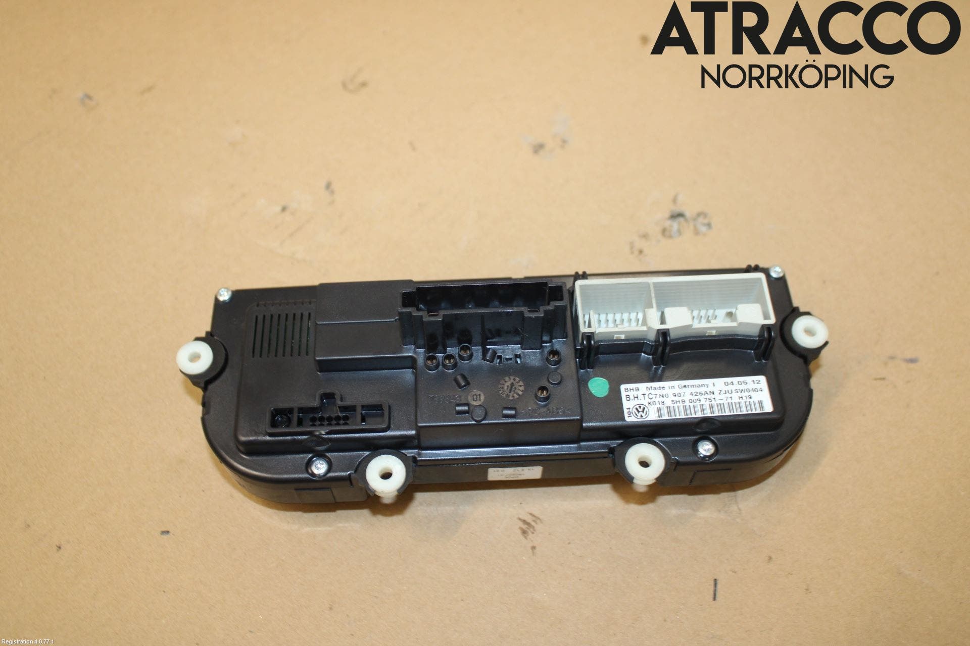 Volkswagen VW GOLF VI 09-13 Värmereglage