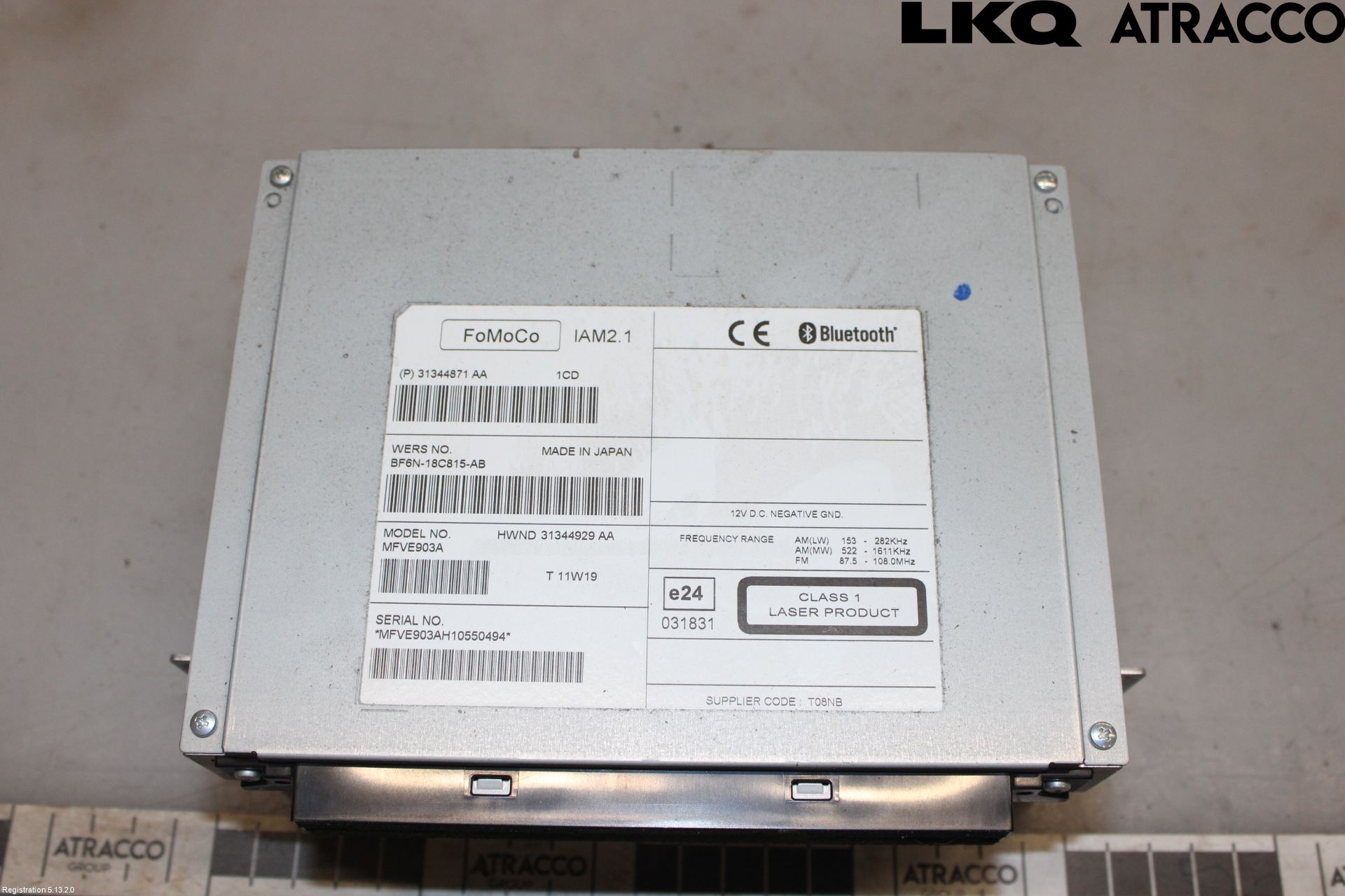 Volvo XC70 08-13 Cd Radio - Multimediapanel