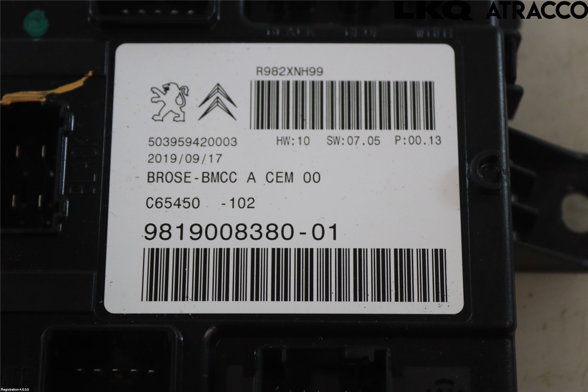 Citroen C5 AIRCROSS 19- Styrenhet Baklucka