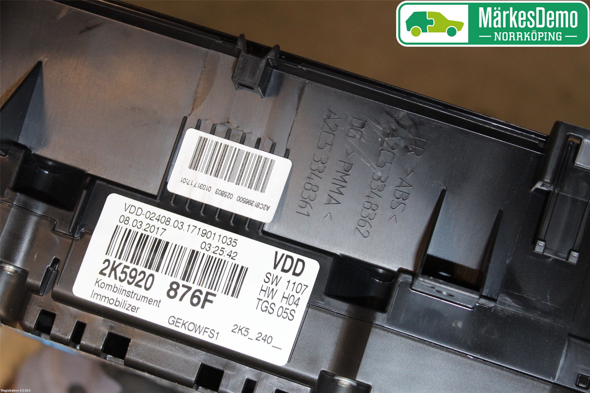 Volkswagen VW CADDY 16-20 Instrument Komb