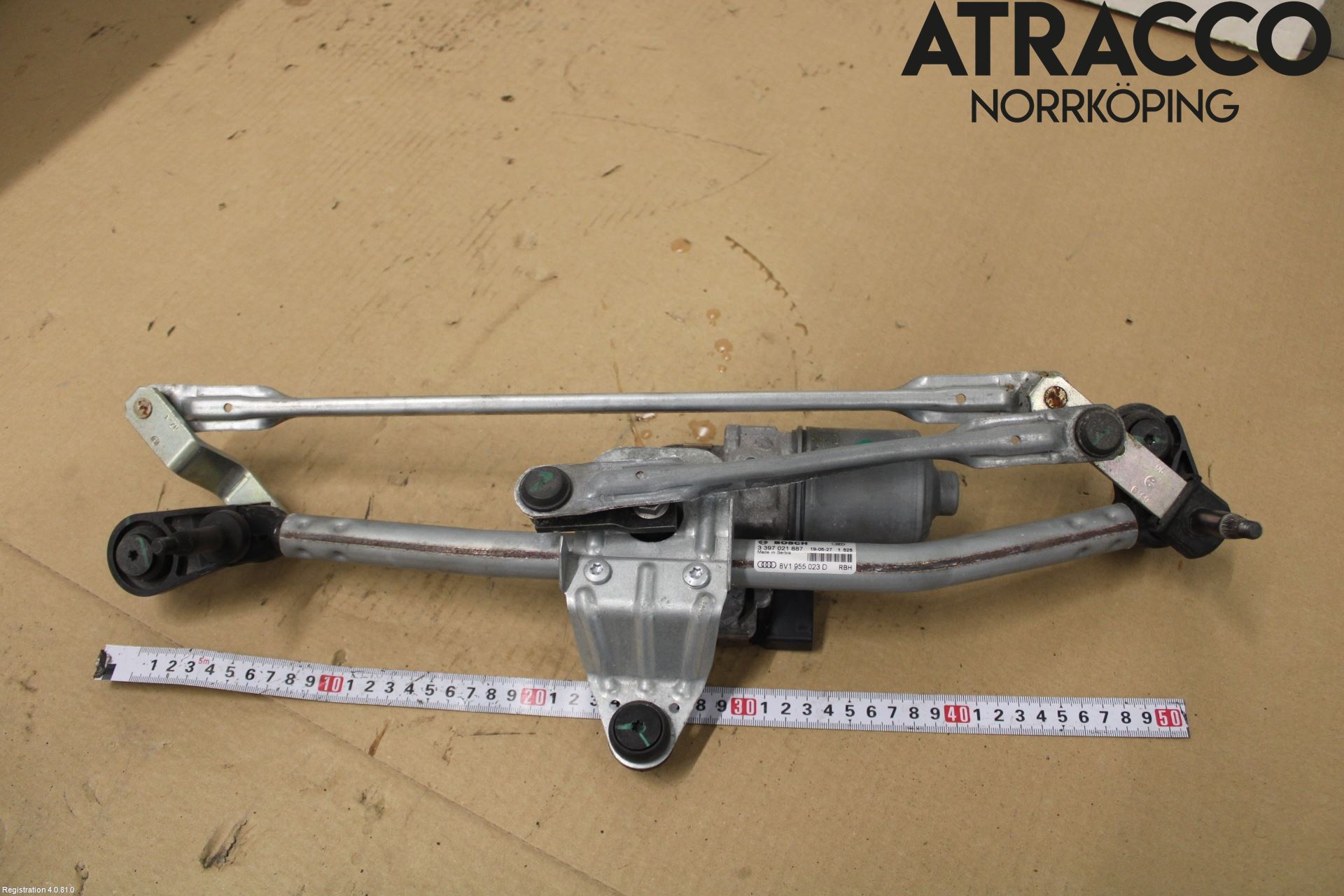 Audi A3/S3 8V 13-20 Torkarmekanism Vindruta