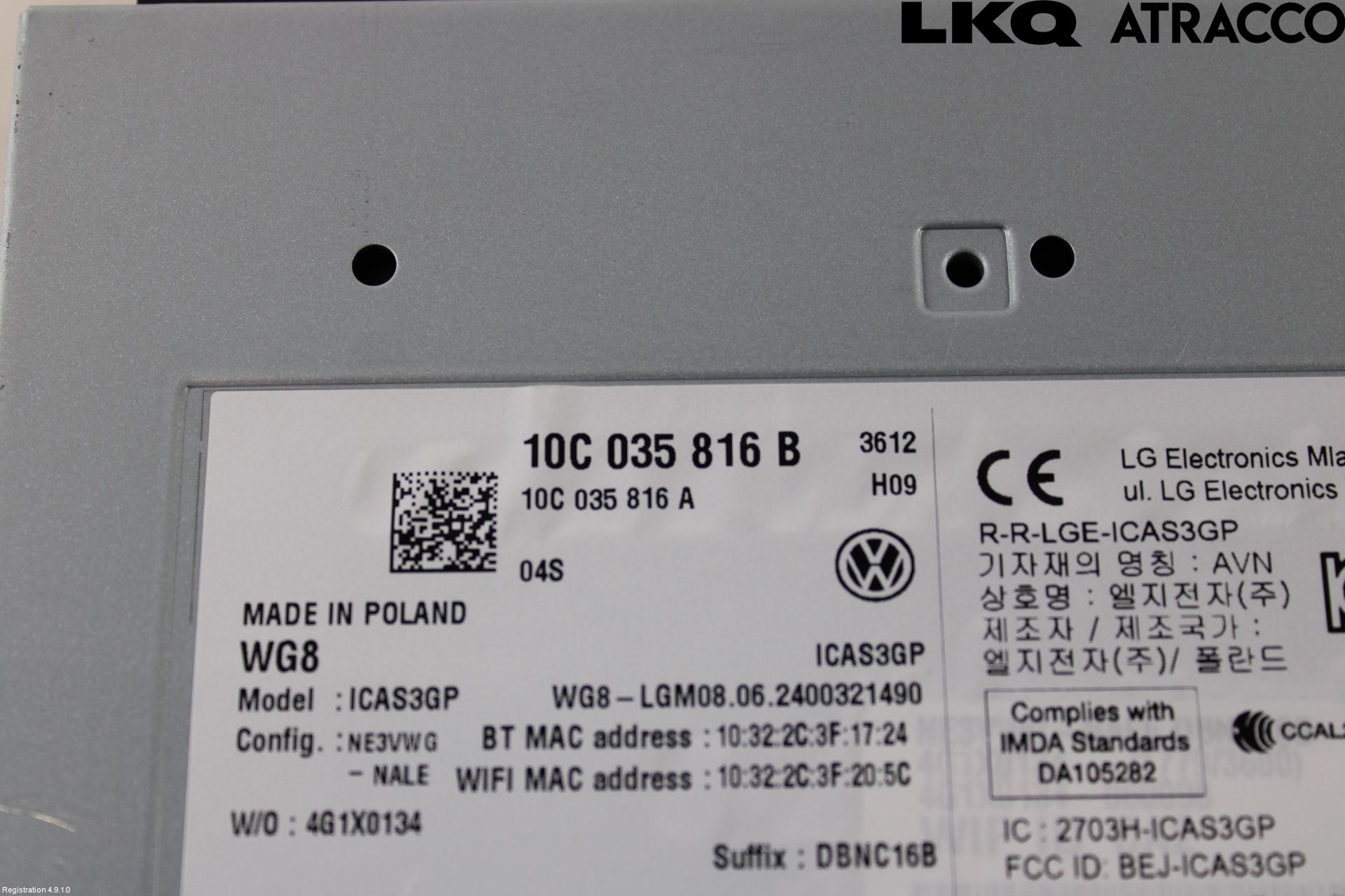 Volkswagen VW ID.7/TOURER 24- Cd Radio - Multimediapanel