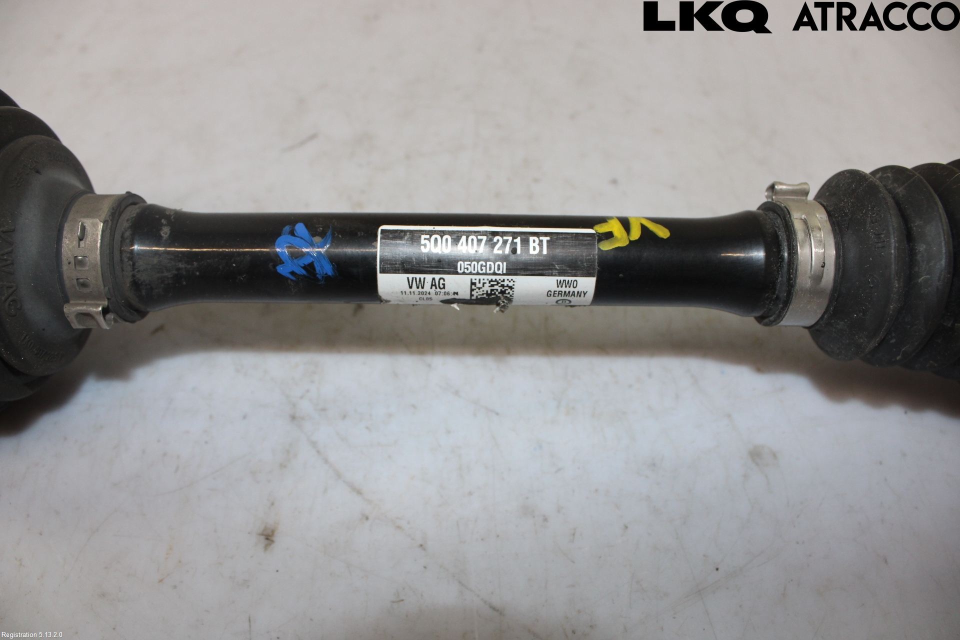 Volkswagen VW GOLF / E-GOLF VIII 20- Drivaxel Fram Vänster