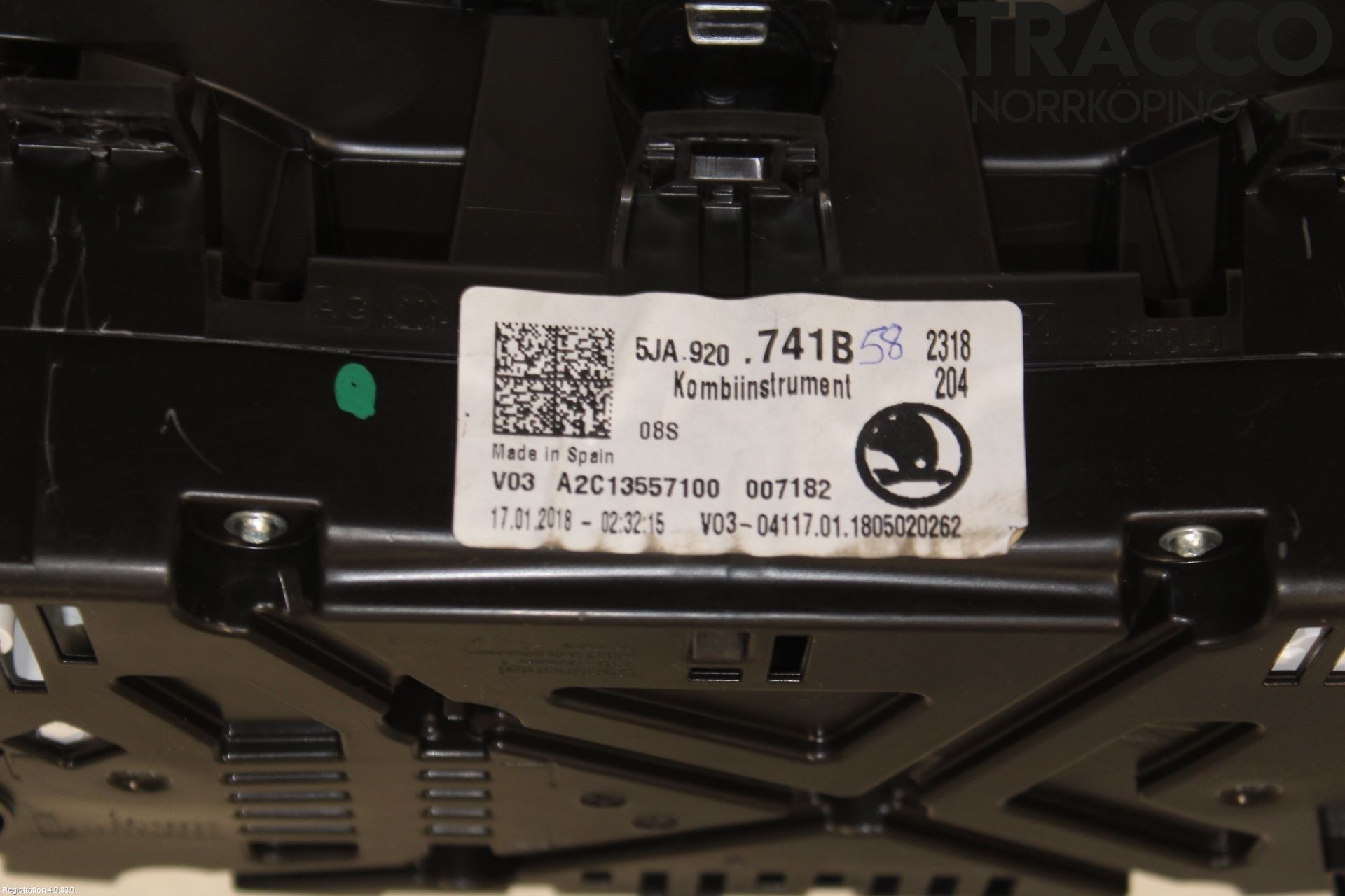 Skoda RAPID Instrument Komb