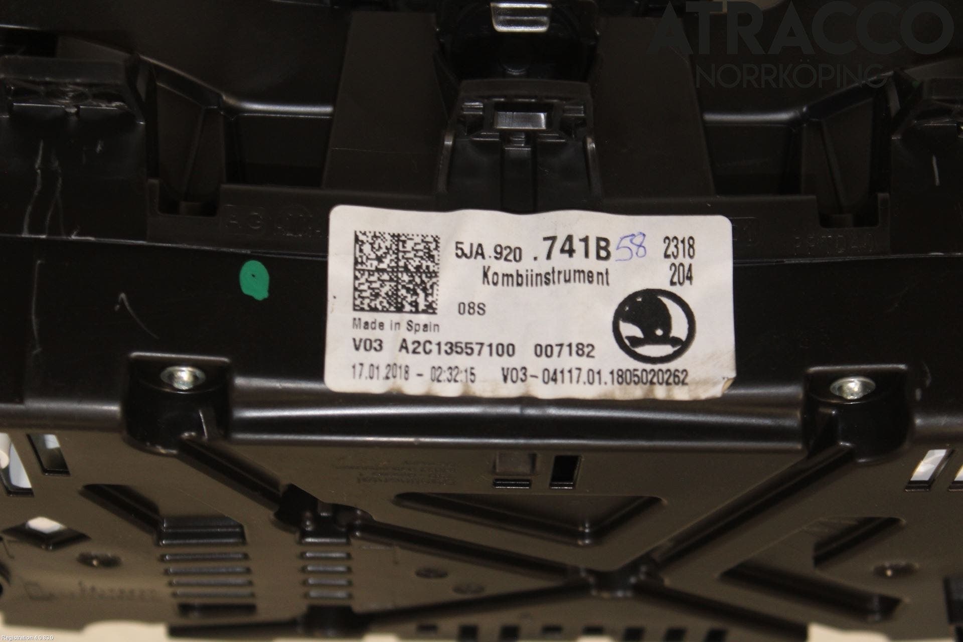 Skoda RAPID Instrument Komb