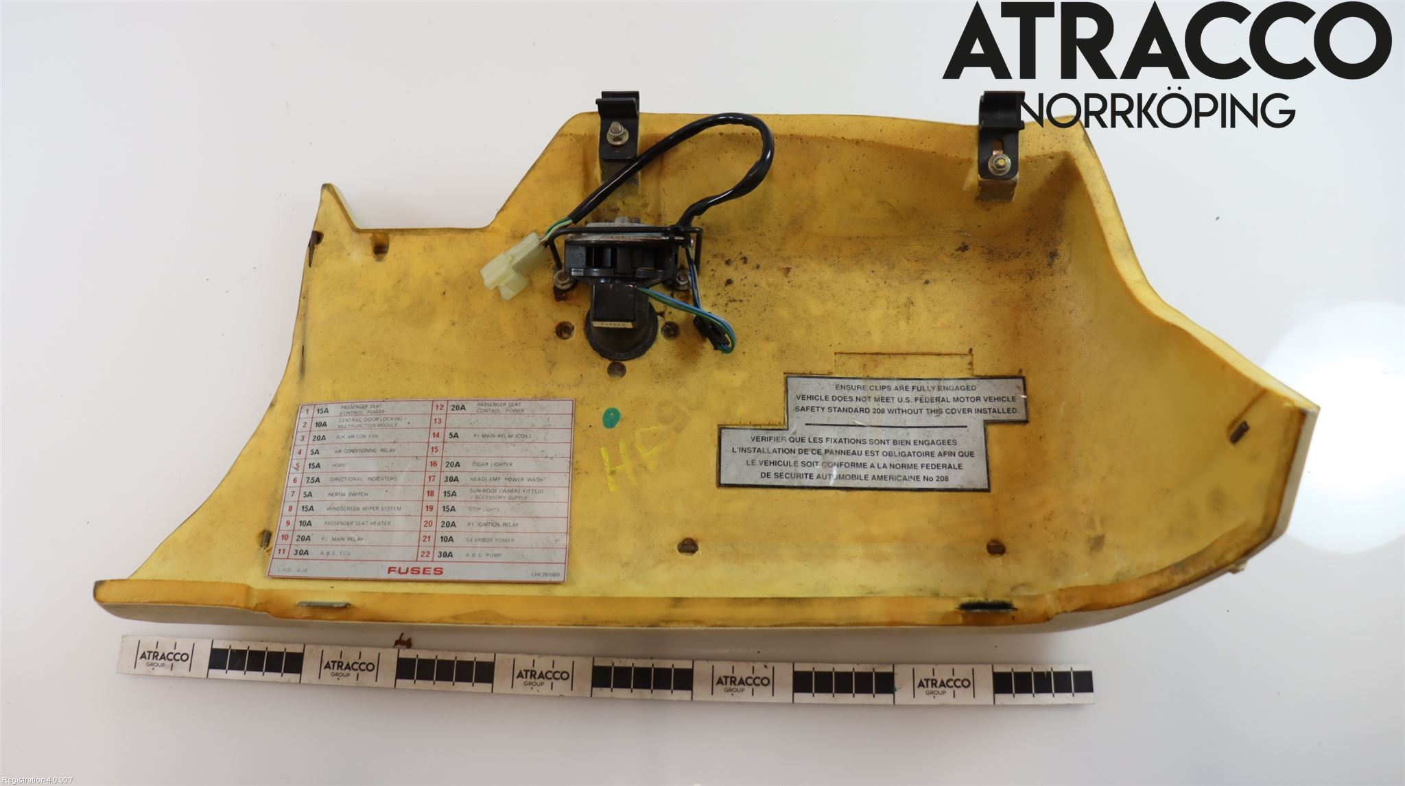 Jaguar XJS Instrumentbräda Sparkskydd