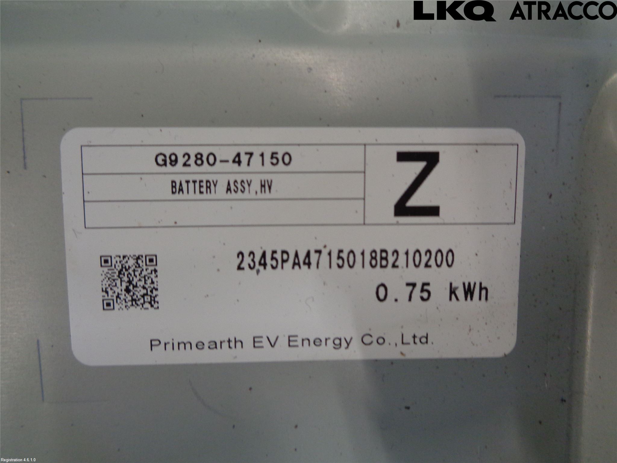 Toyota COROLLA 19- Batteri Högspänning