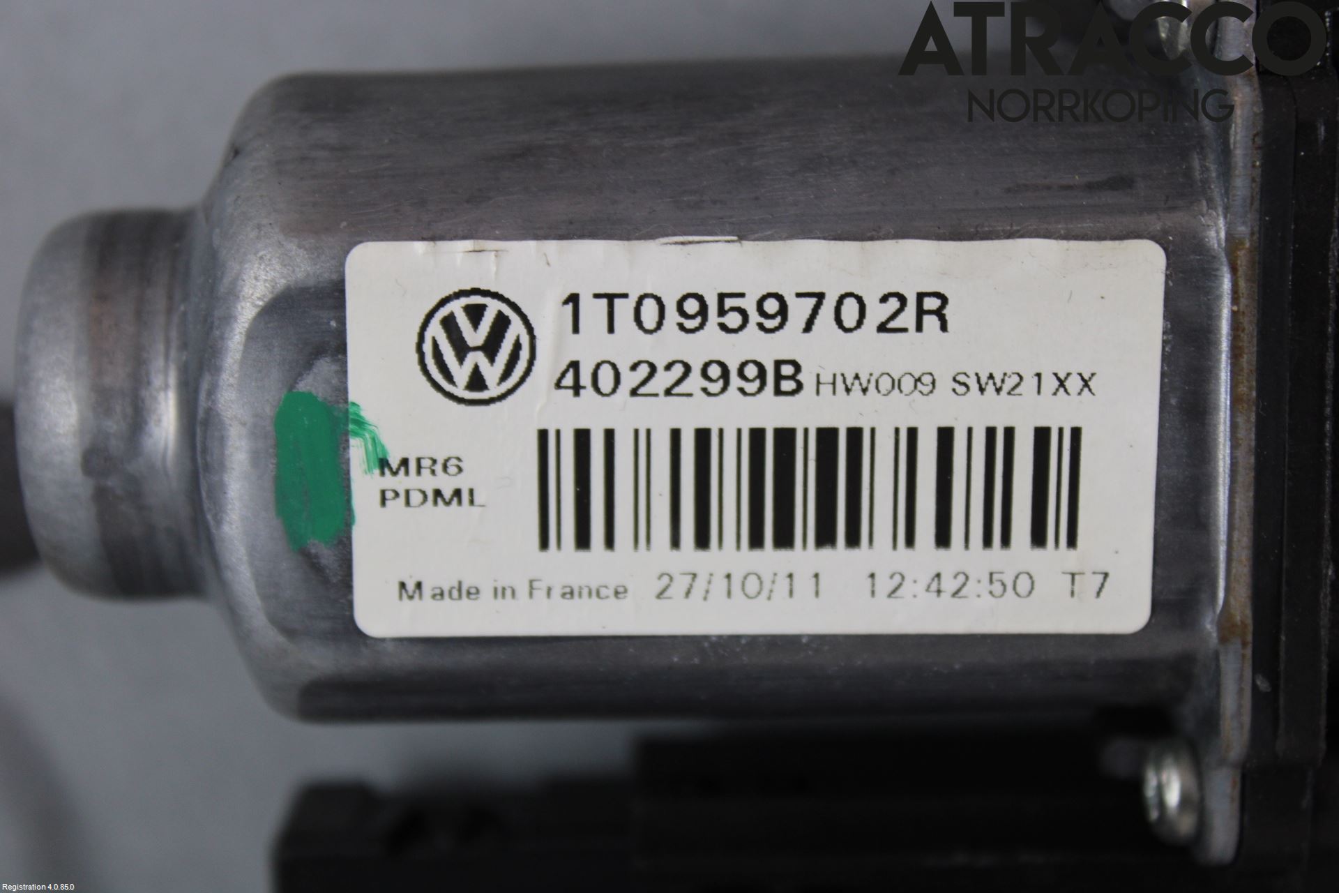 Volkswagen VW TOURAN 10-15 Fönsterhiss El Kompl