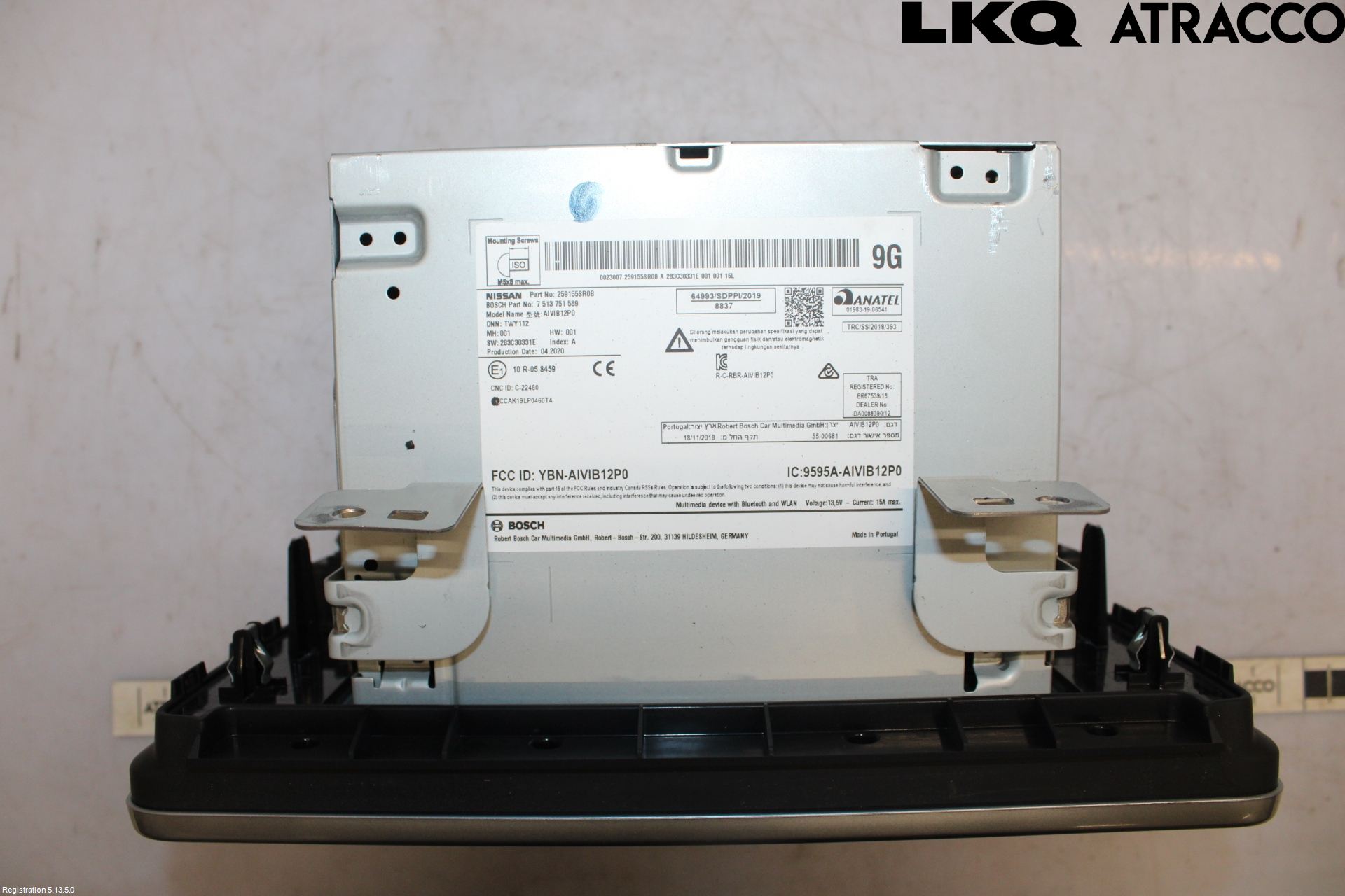 Nissan LEAF 18- Cd Radio - Multimediapanel