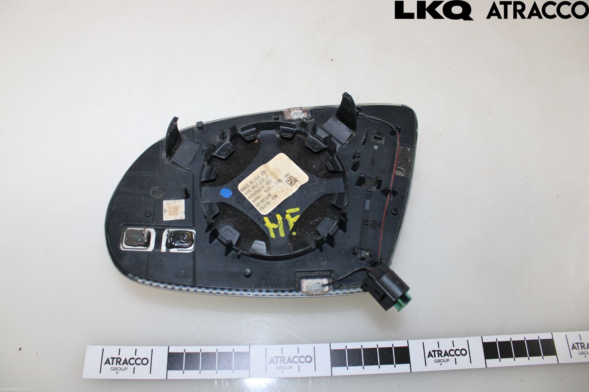 Audi A8/S8 4H 10-17 Spegelglas Hö