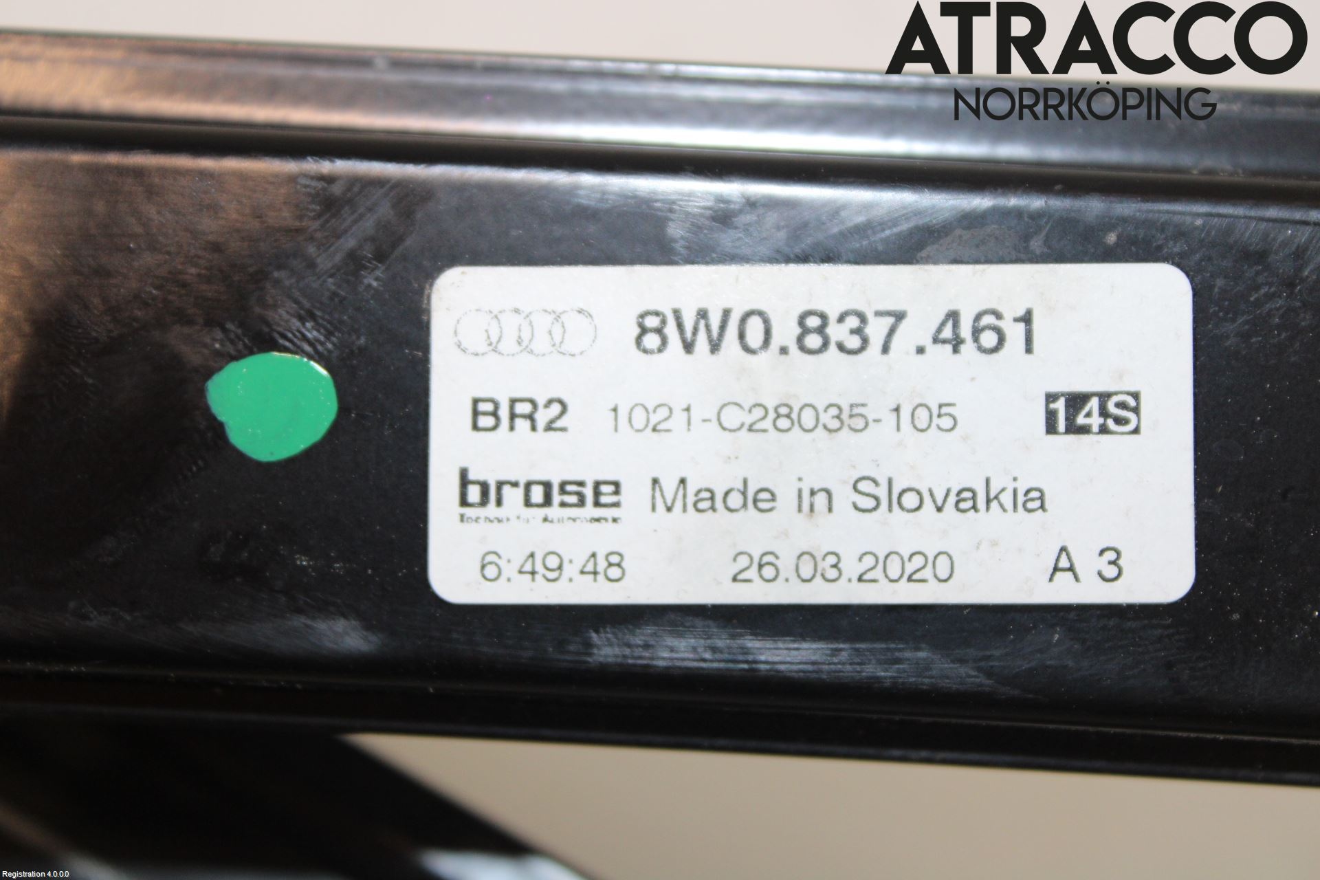 Audi A4/S4 B9 20- Fönsterhiss El Kompl