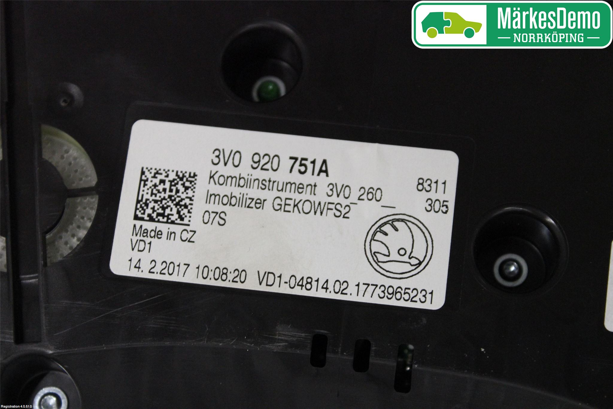 Skoda SUPERB 16-24 Instrument Komb