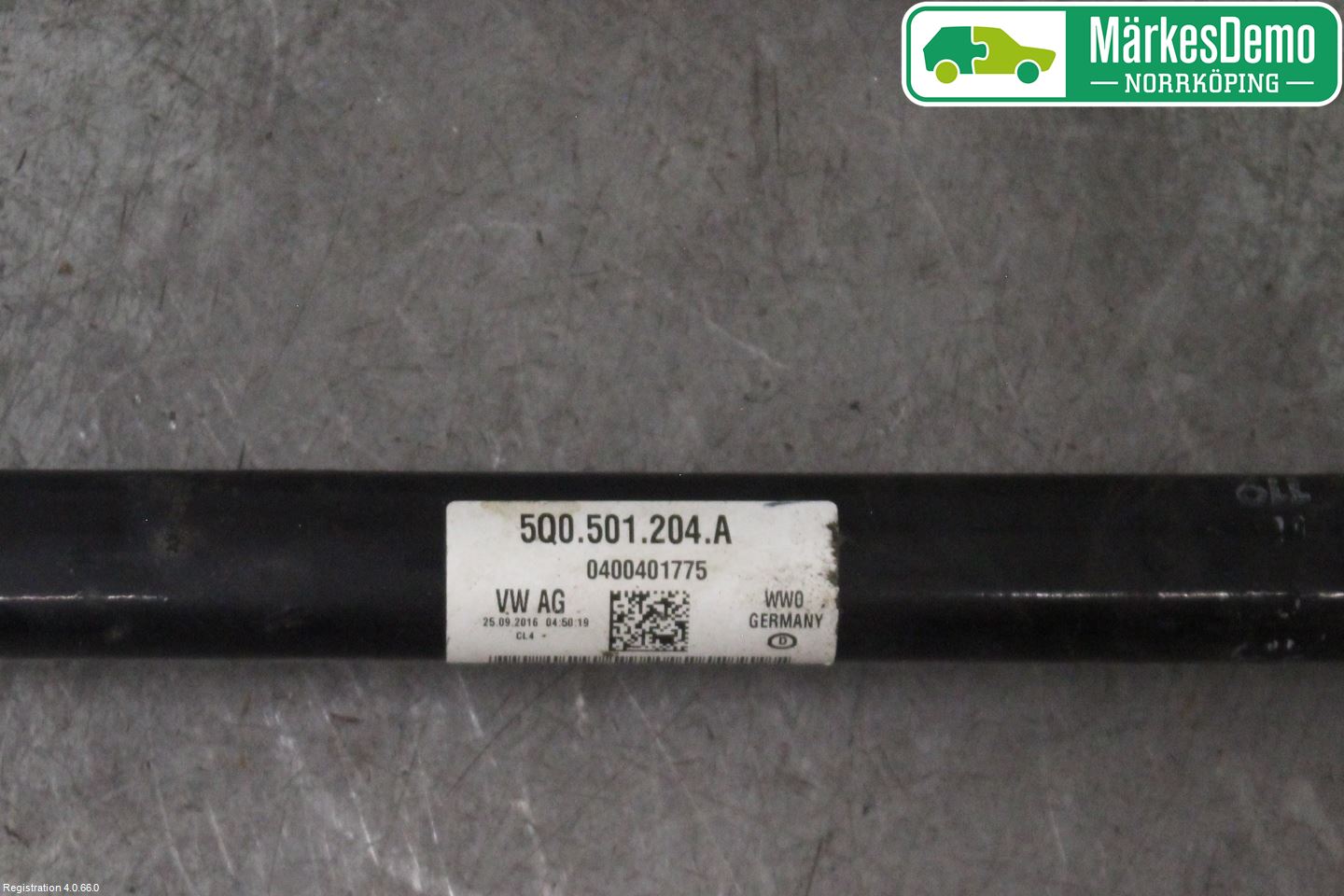 Volkswagen VW GOLF / E-GOLF VII 13-20 Drivaxel Bak Höger
