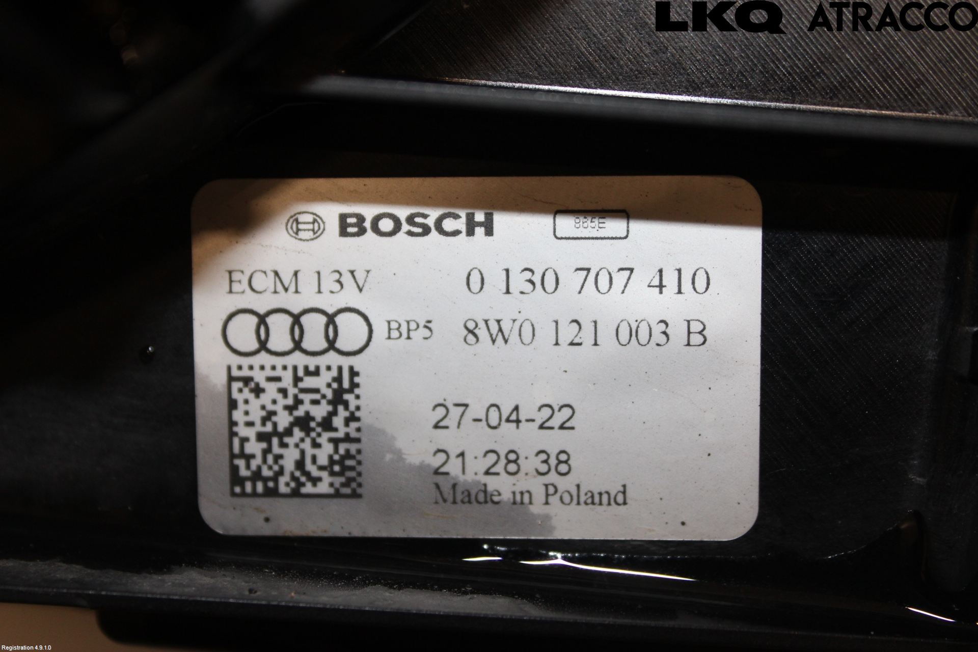 Audi E-TRON, S GE 19- Kylfläkt El