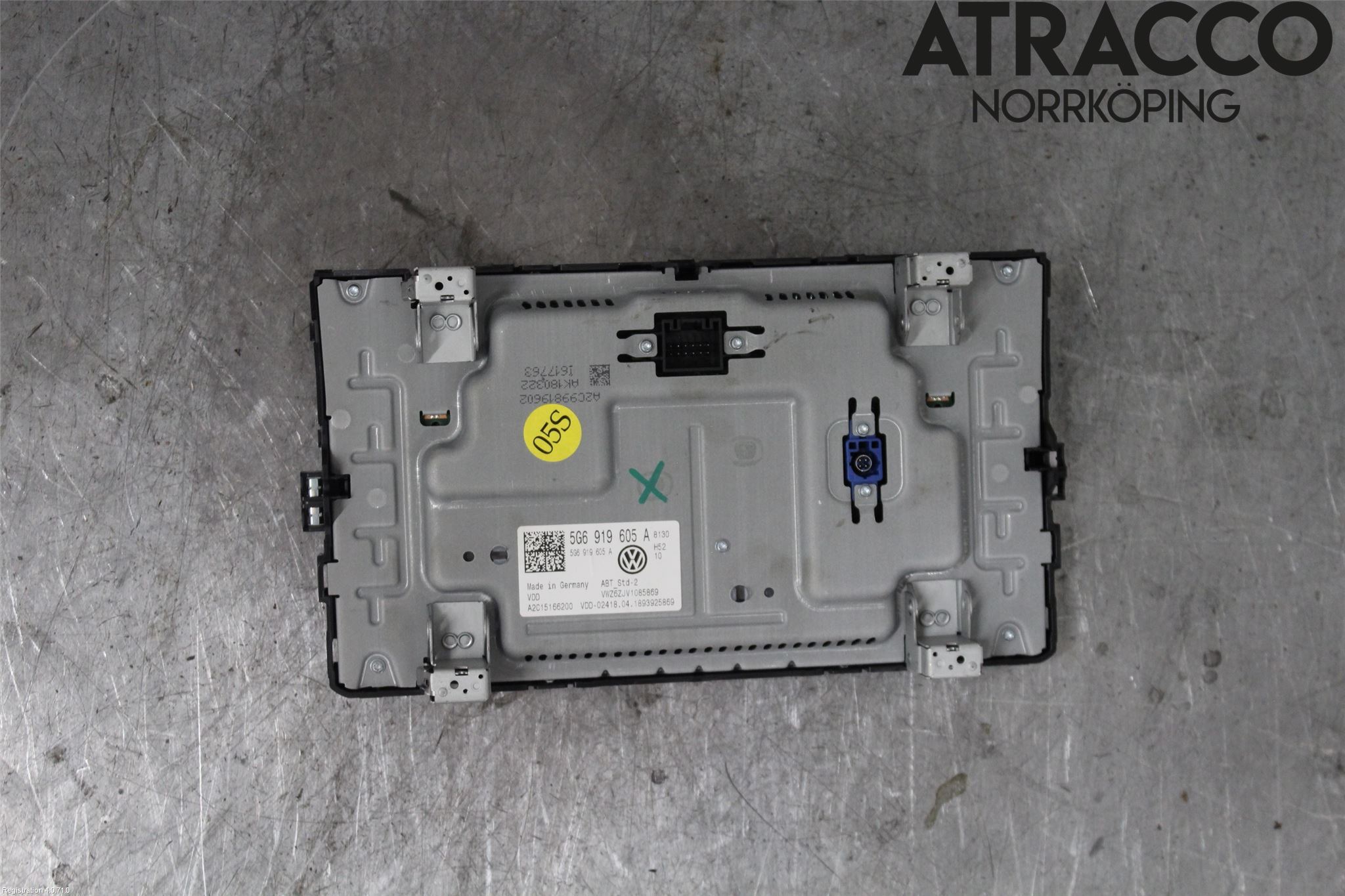 Volkswagen VW GOLF / E-GOLF VII 13-20 Multifunktionsdisplay