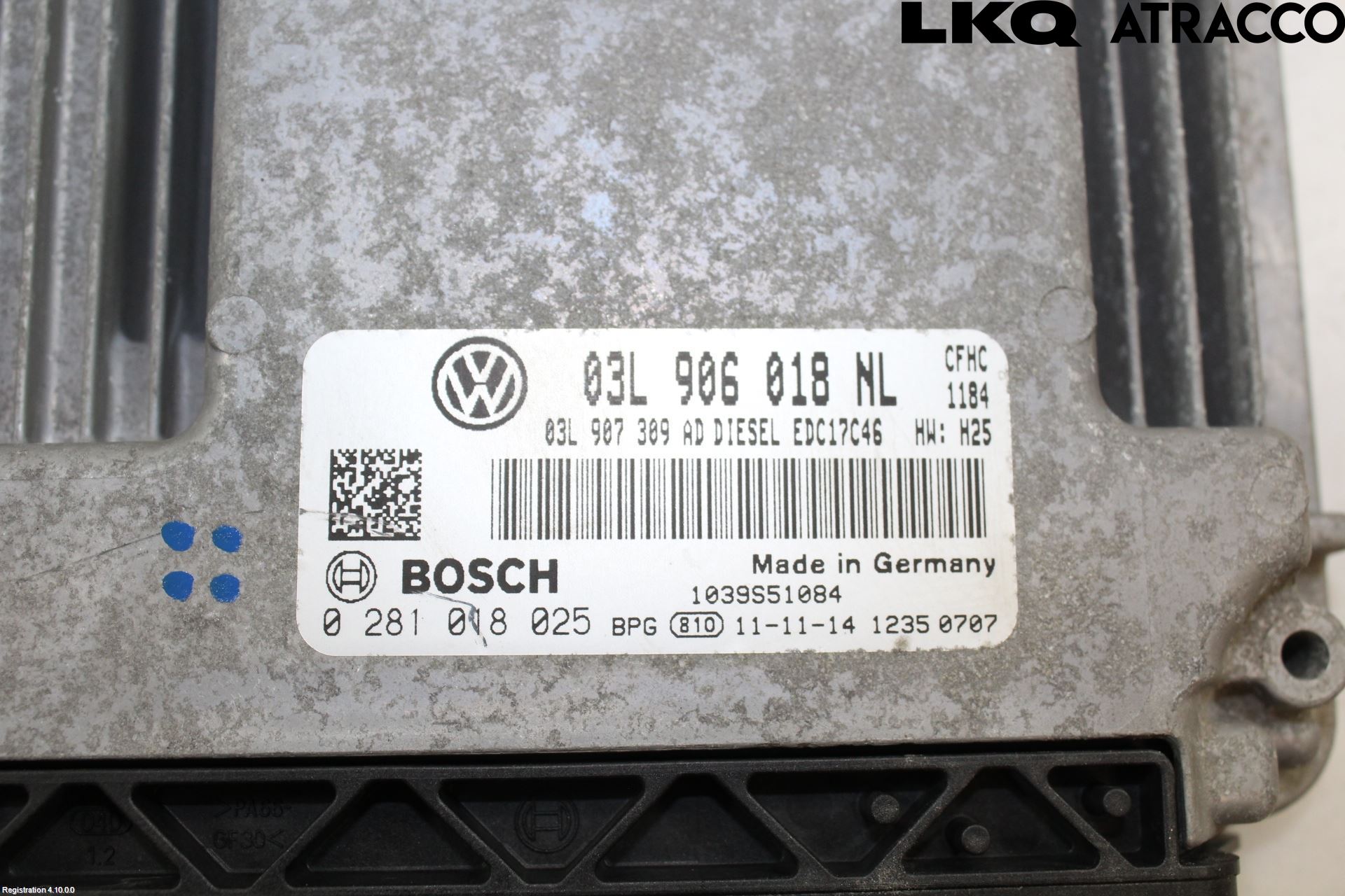 Volkswagen VW CADDY 11-15 Styrenhet Inspump Diesel