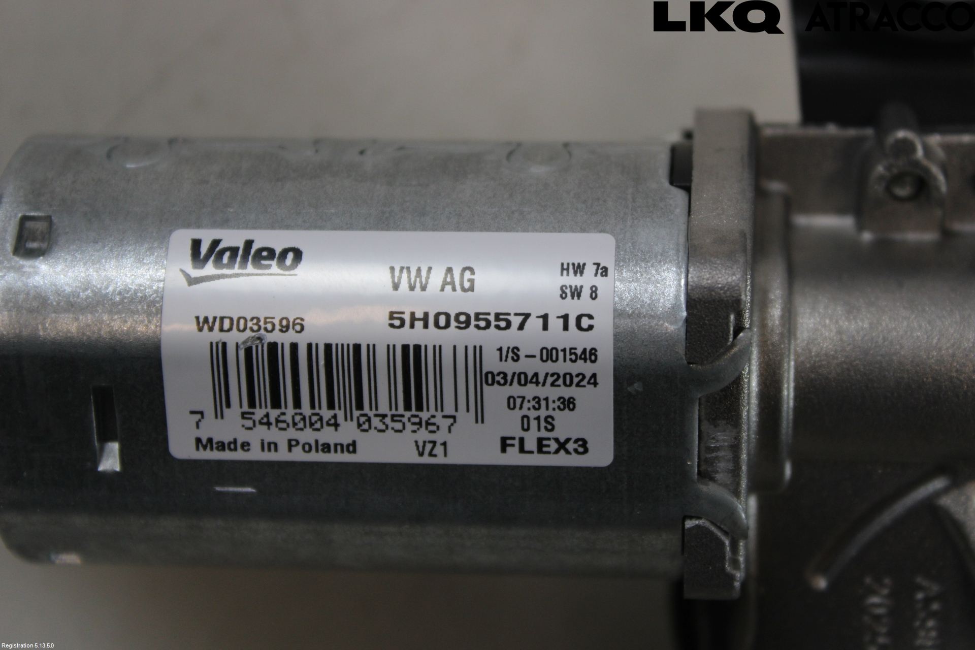 Volkswagen VW ID.4 21- Torkarmotor Baklucka
