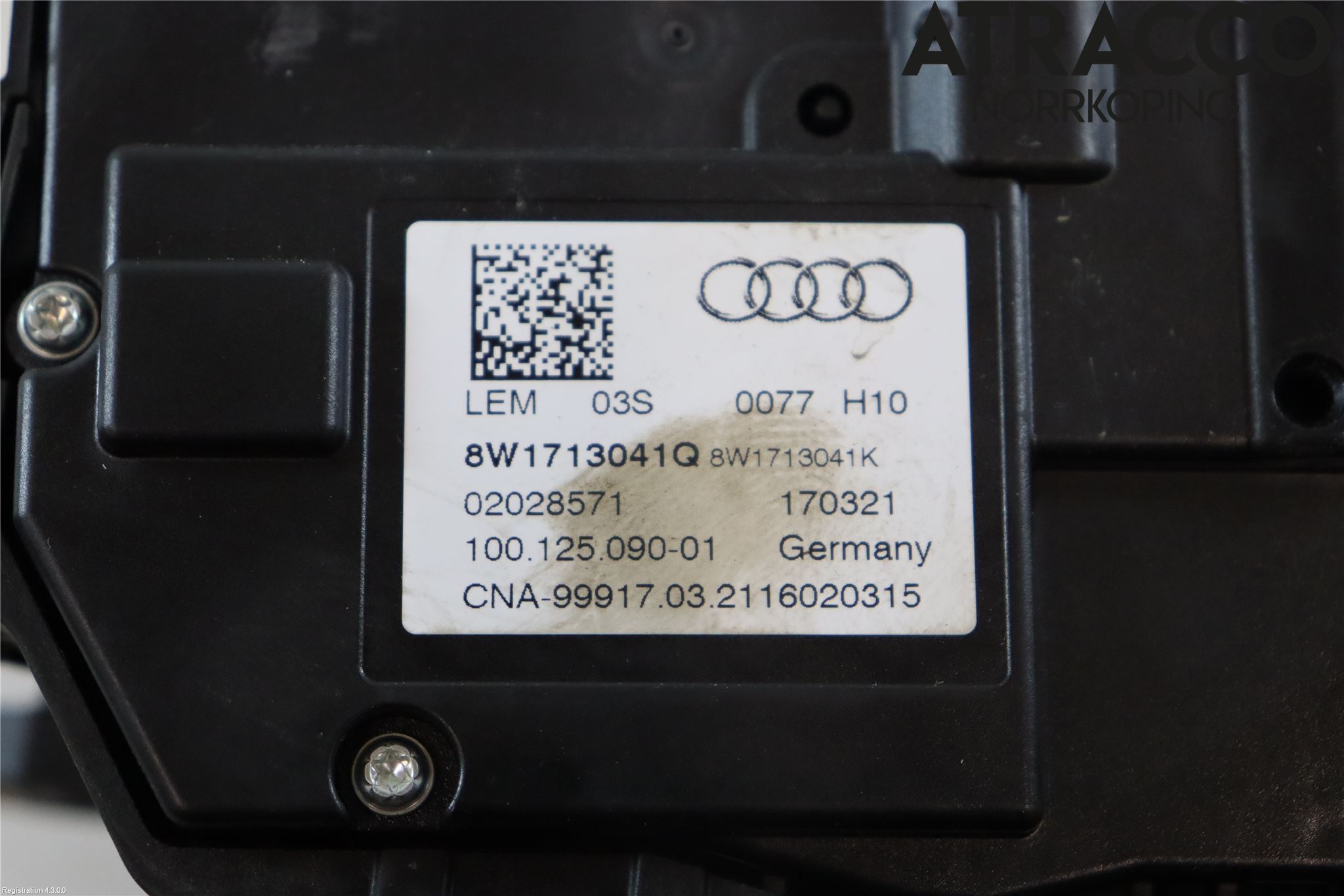 Audi A4/S4 B9 20- Växelspak