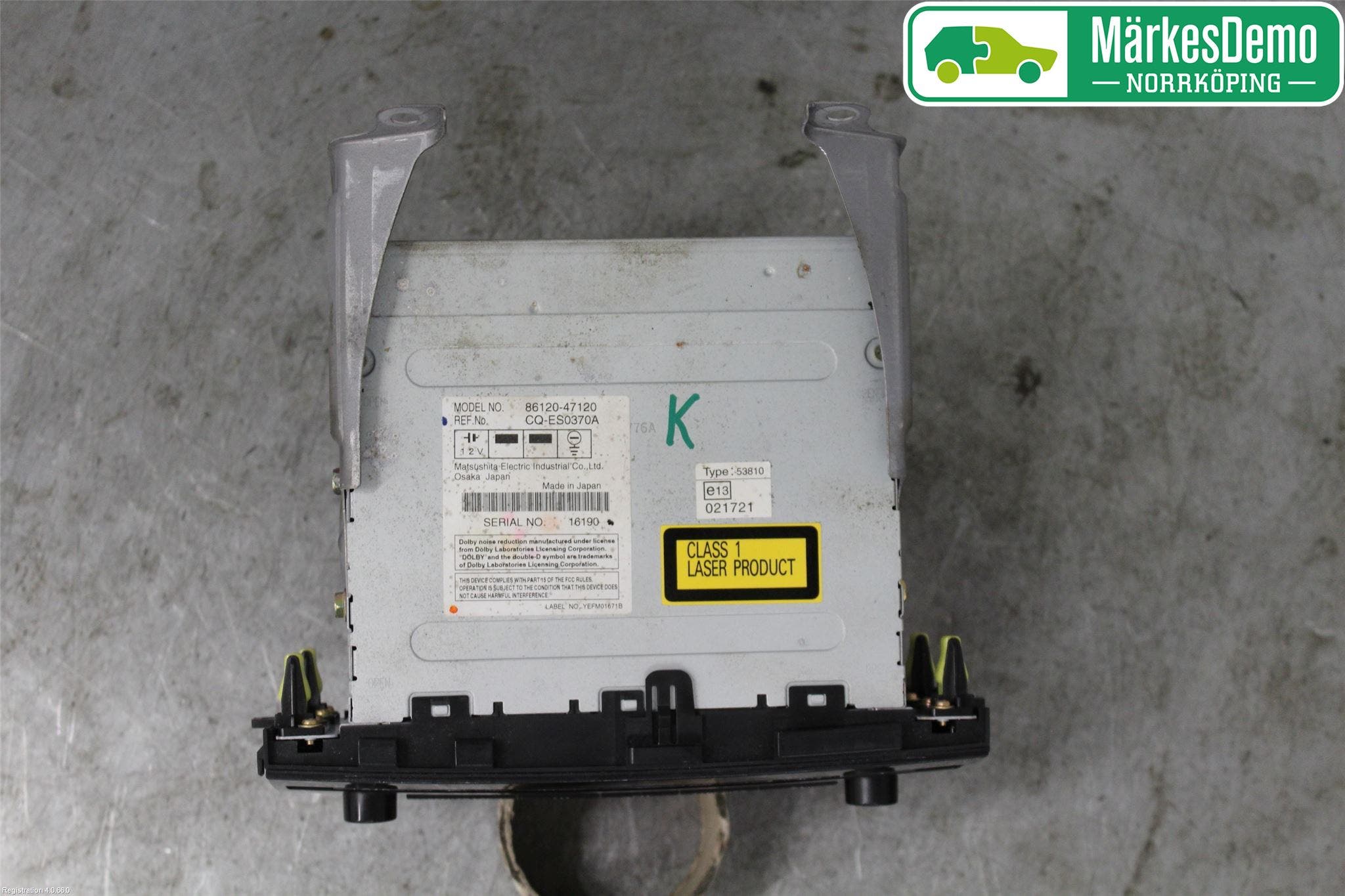 Toyota PRIUS NWH20 04-08 Cd Radio - Multimediapanel