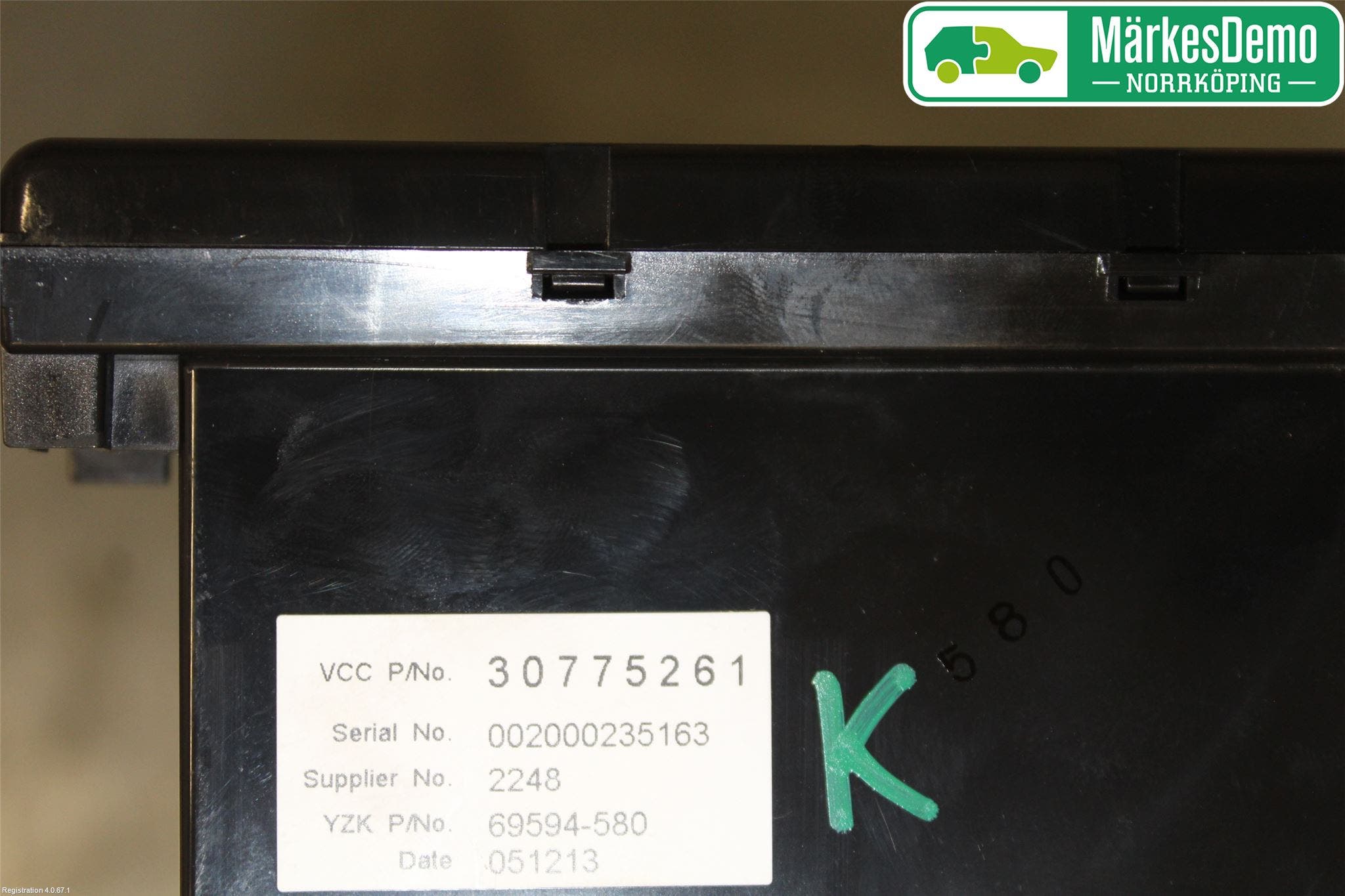 Volvo V50 04-07 Kontrolldisplay