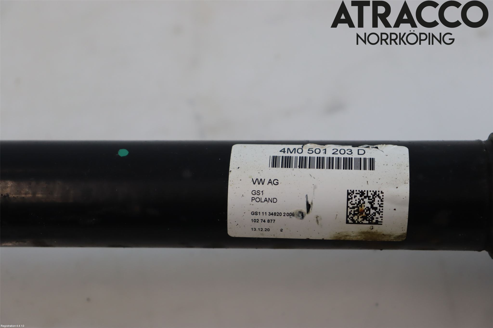 Volkswagen VW TOUAREG CR 18- Drivaxel Bak Vänster