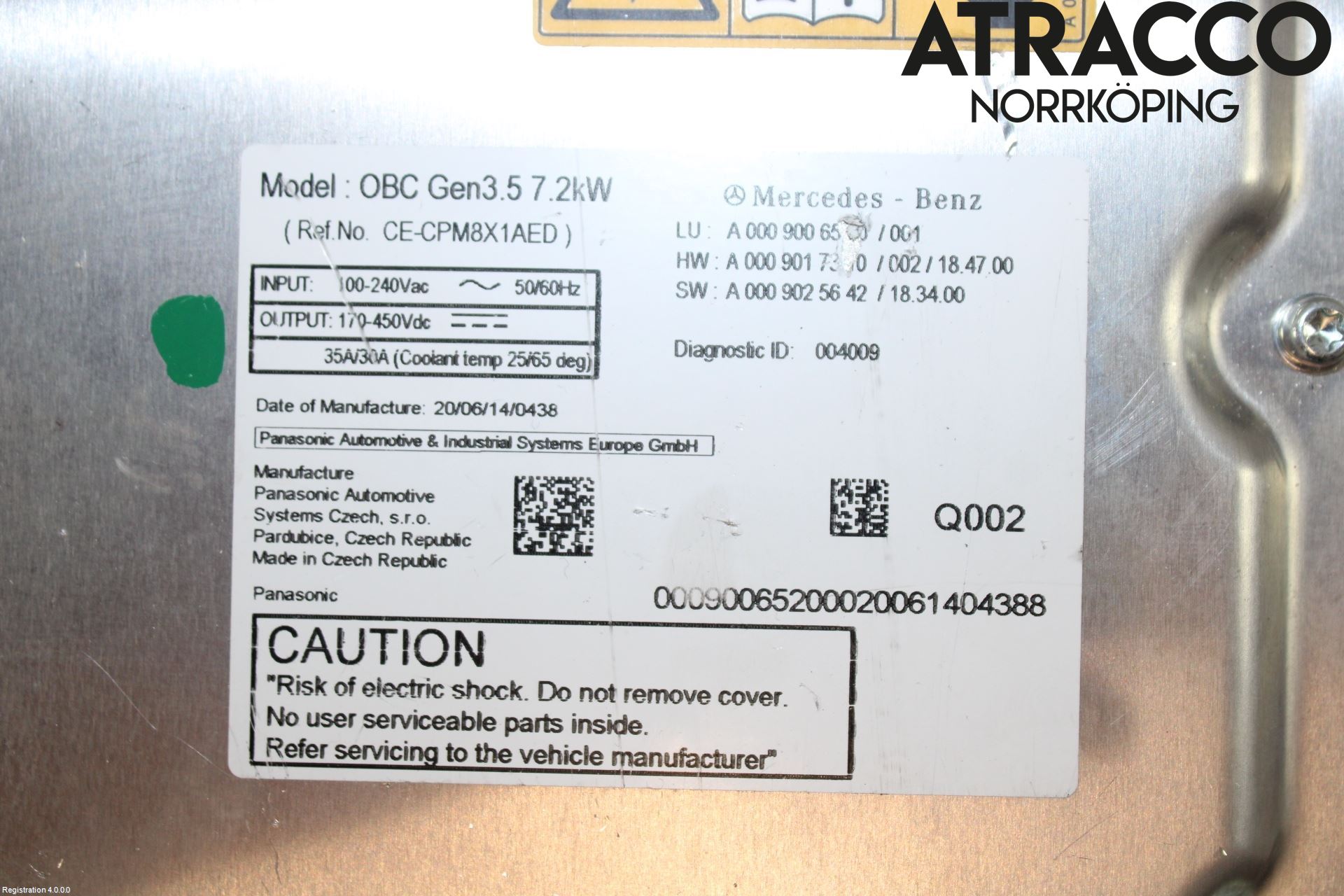 Mercedes-Benz MB EQC (N293) 20- Batteriladdare Högspänning
