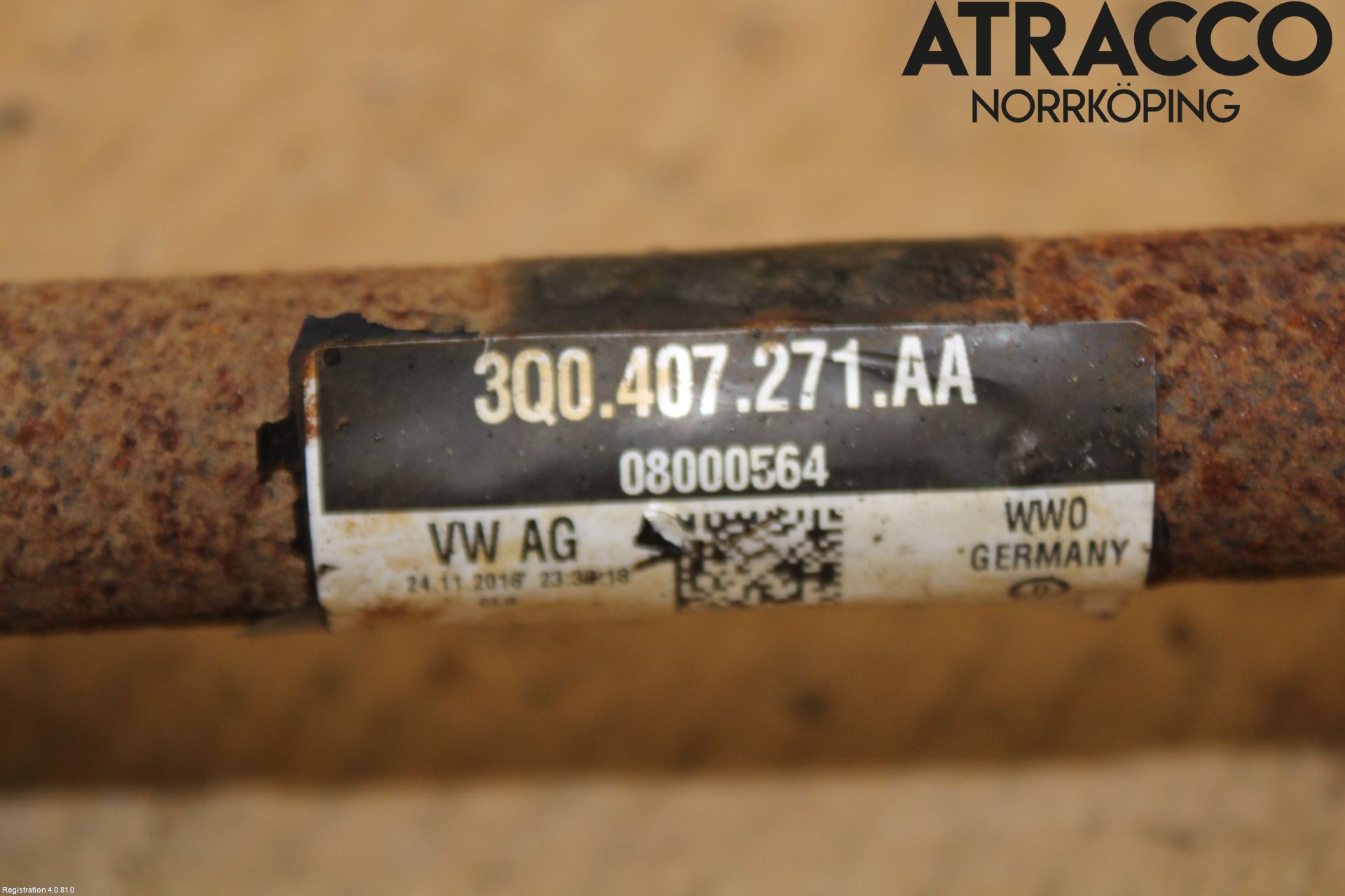 Volkswagen VW TOURAN 16- Drivaxel Fram Vänster