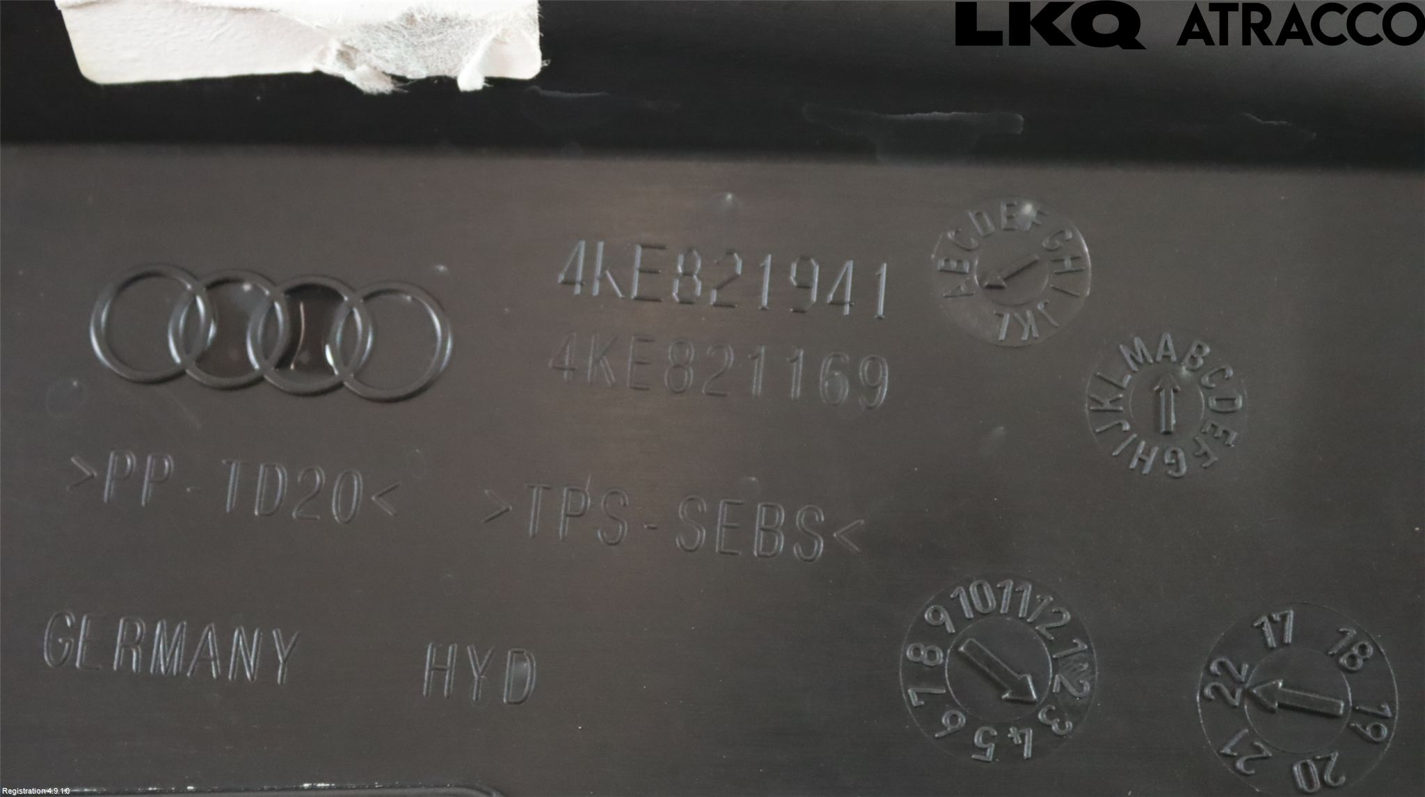 Audi E-TRON, S GE 19- Torpedplåt-Torpedplast