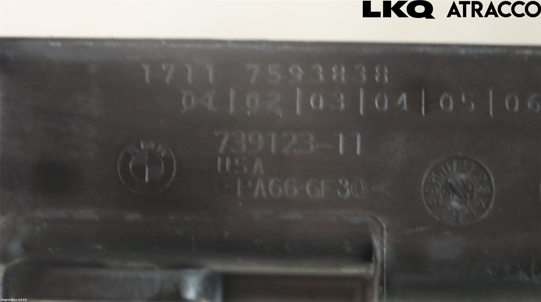 BMW X3 F25 10-17 Kylarfäste-Ram-Balk