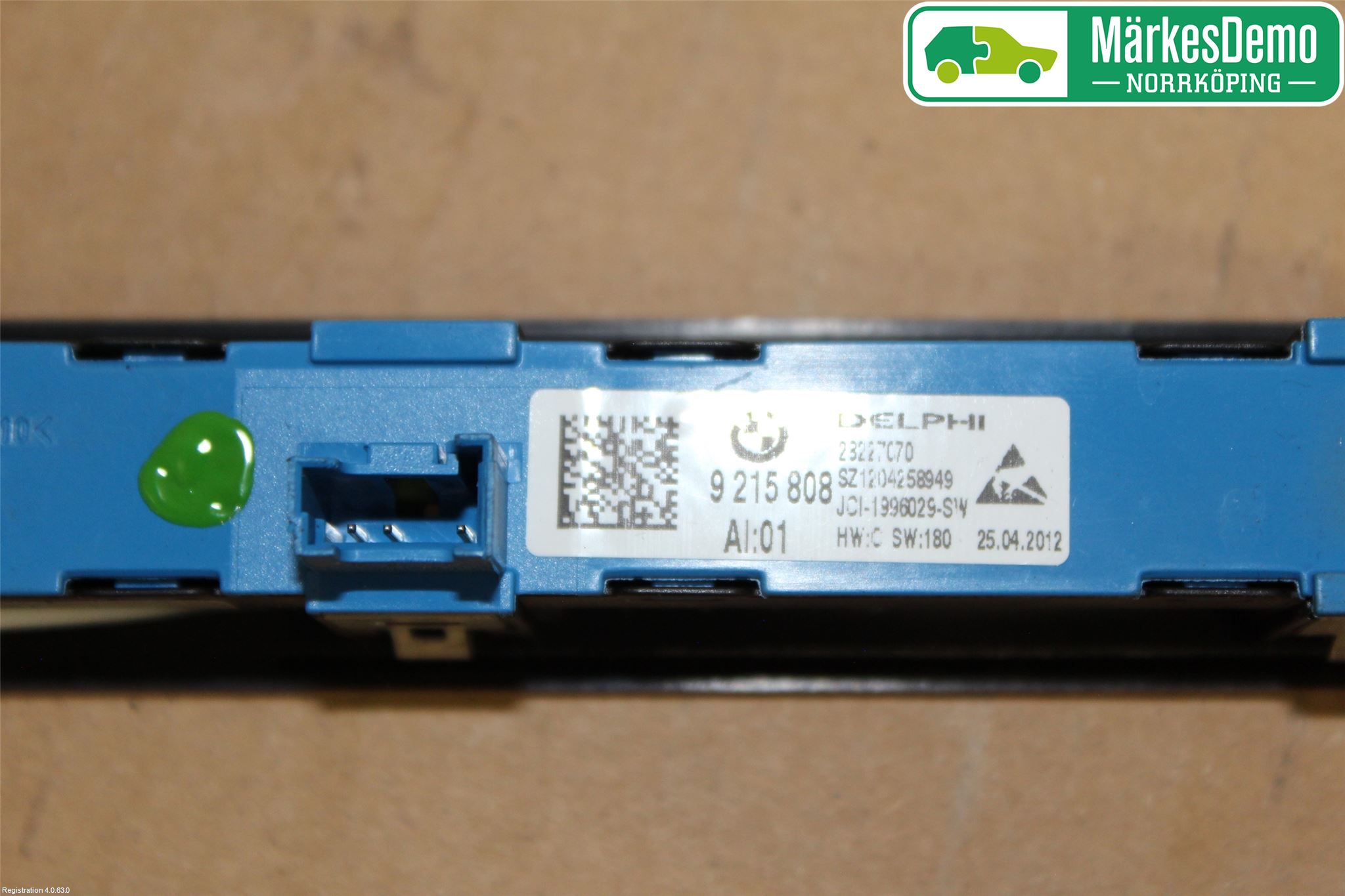 BMW 5 F10/F11/F18 09-17 Strömställare Stolminne