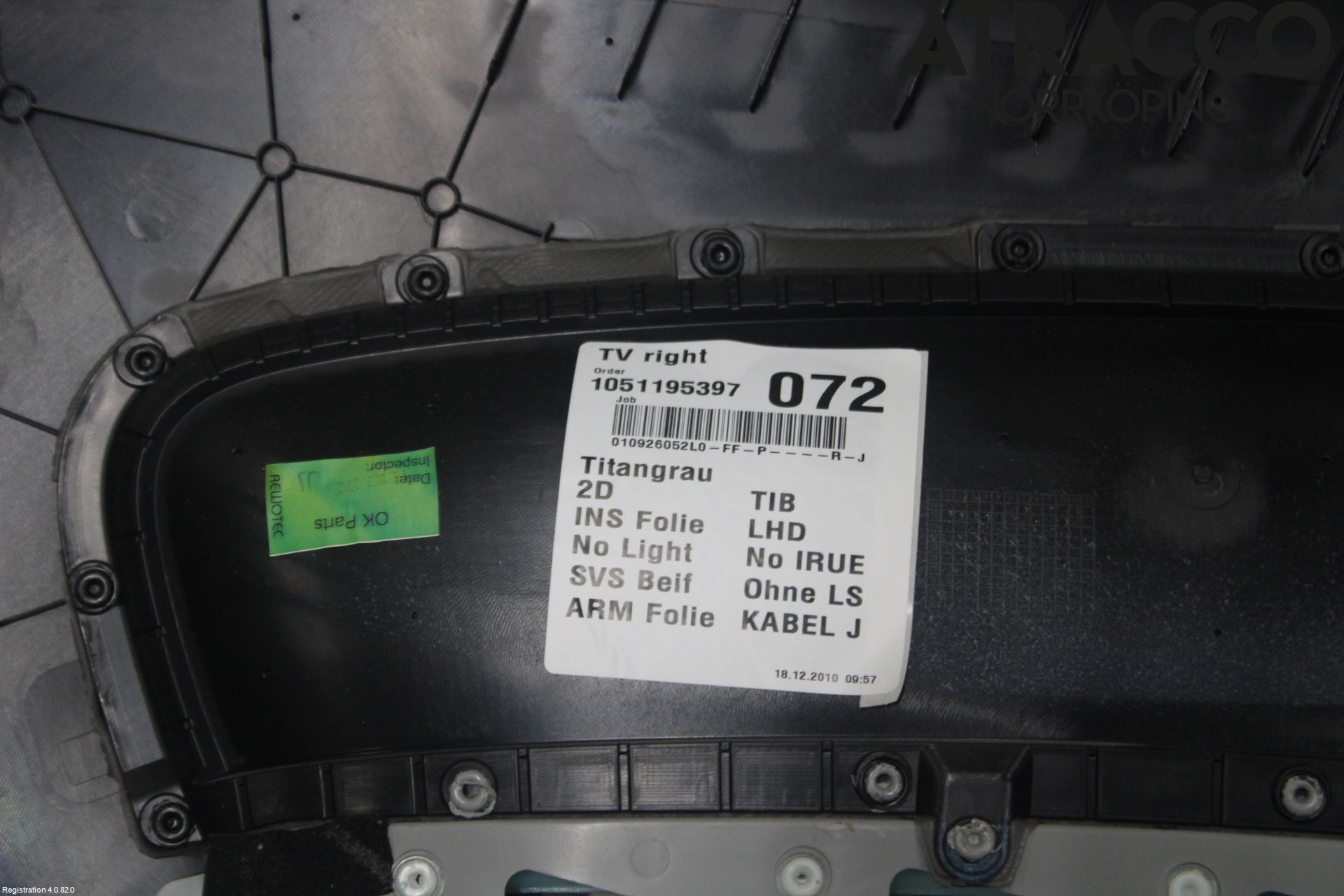 Audi A1/S1 11-18 Dörrklädsel Hö