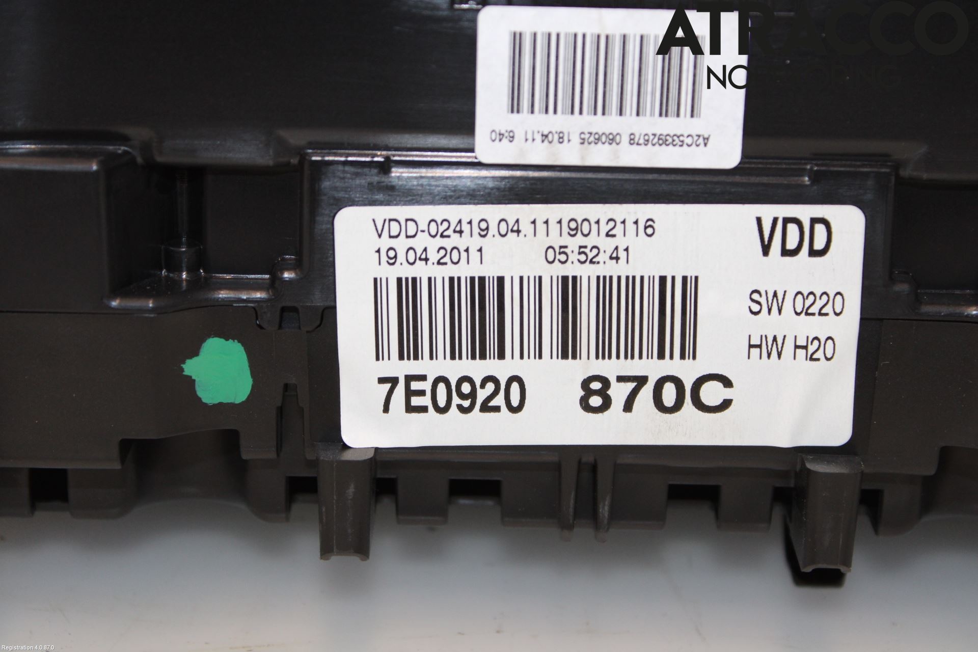 Volkswagen VW TRANSP/CARAVELLE (T5) 04-15 Instrument Komb