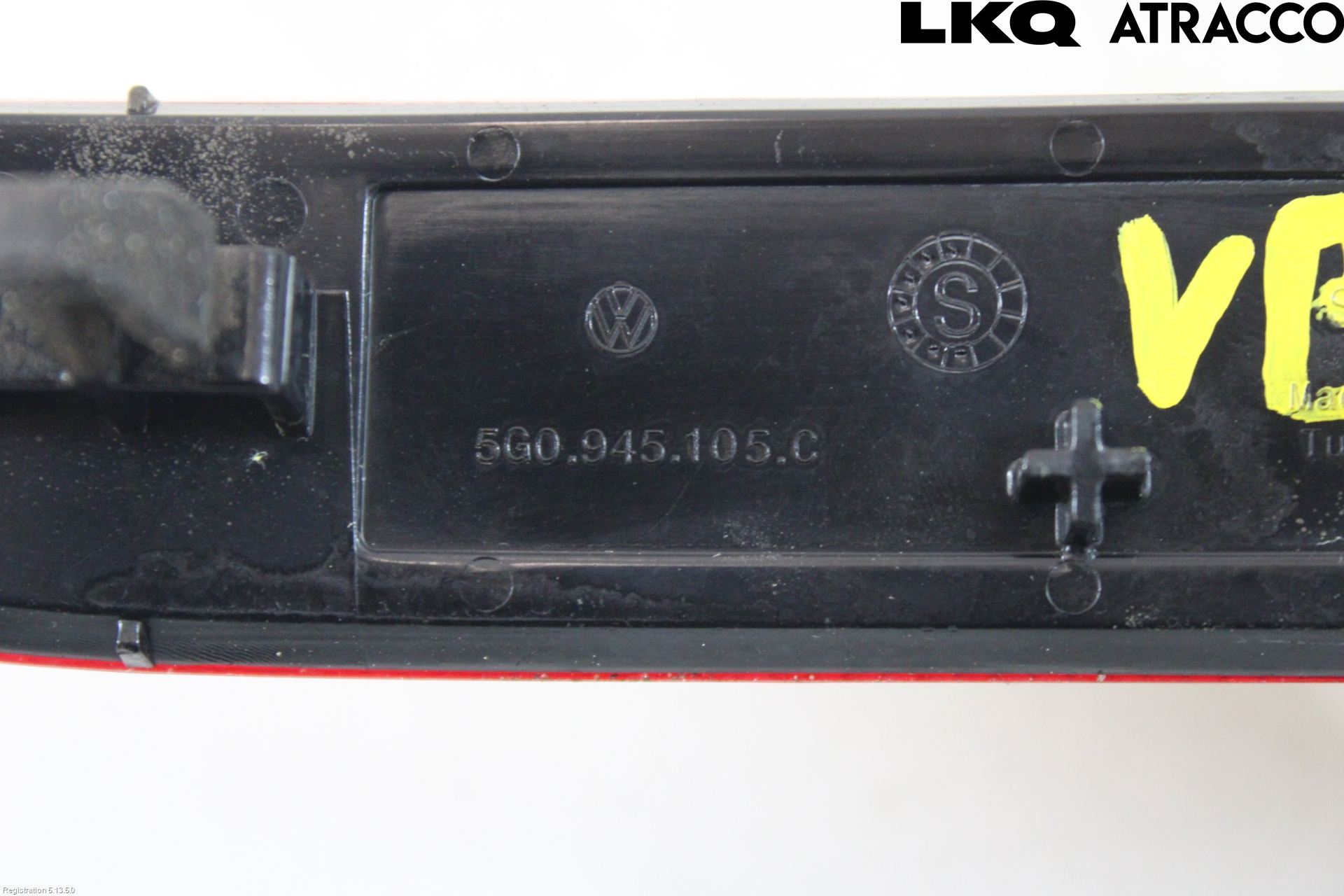 Volkswagen VW GOLF / E-GOLF VII 13-20 Dimljus/Reflex Bak