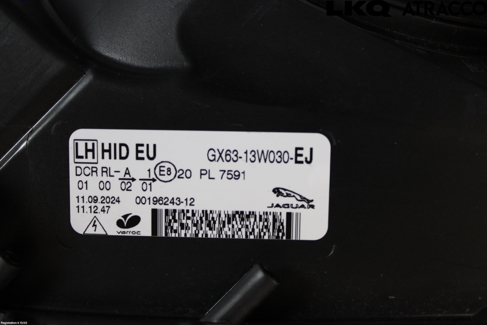 Jaguar F-PACE Strålkastare Vänster