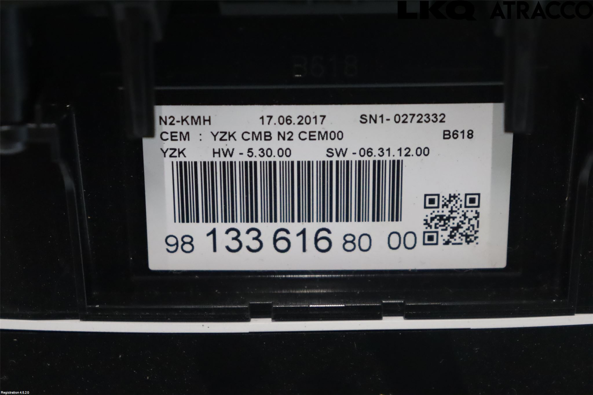 Citroen COTROEN C3 17-24 Instrument Komb