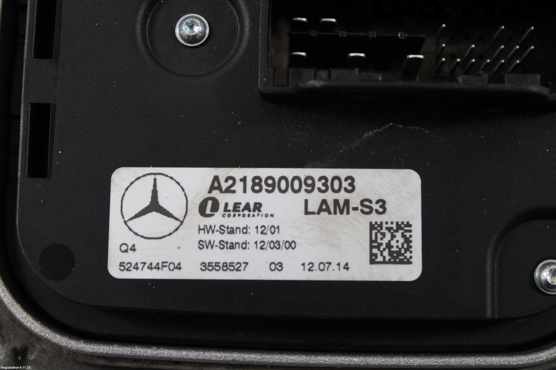 Mercedes-Benz MB CLA-KLASS (C117/X117) 13-19 Styrenhet Strålkastare