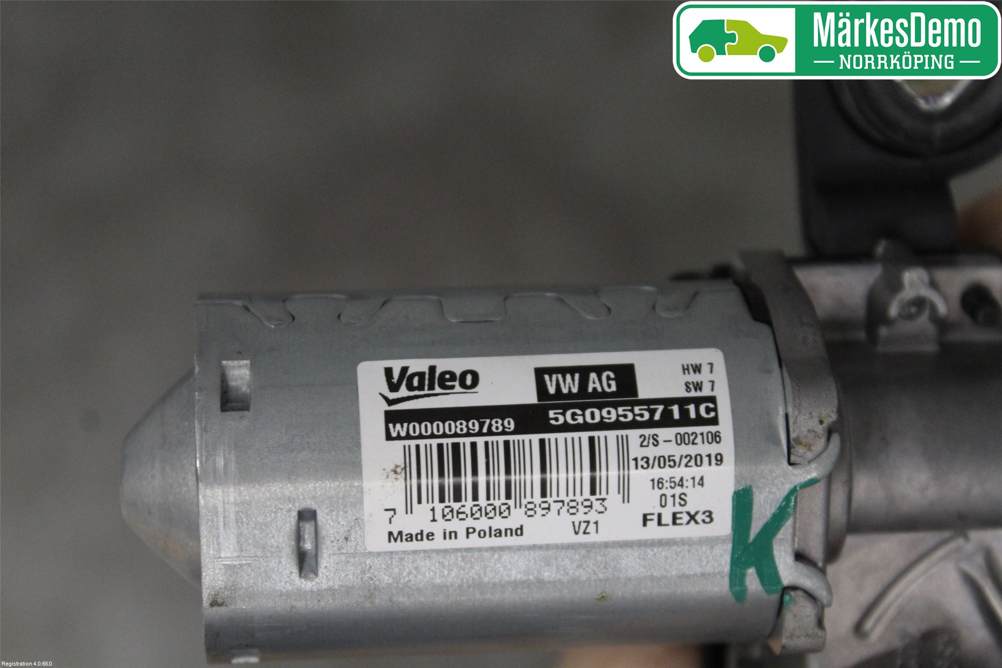 Seat ARONA Torkarmotor Baklucka